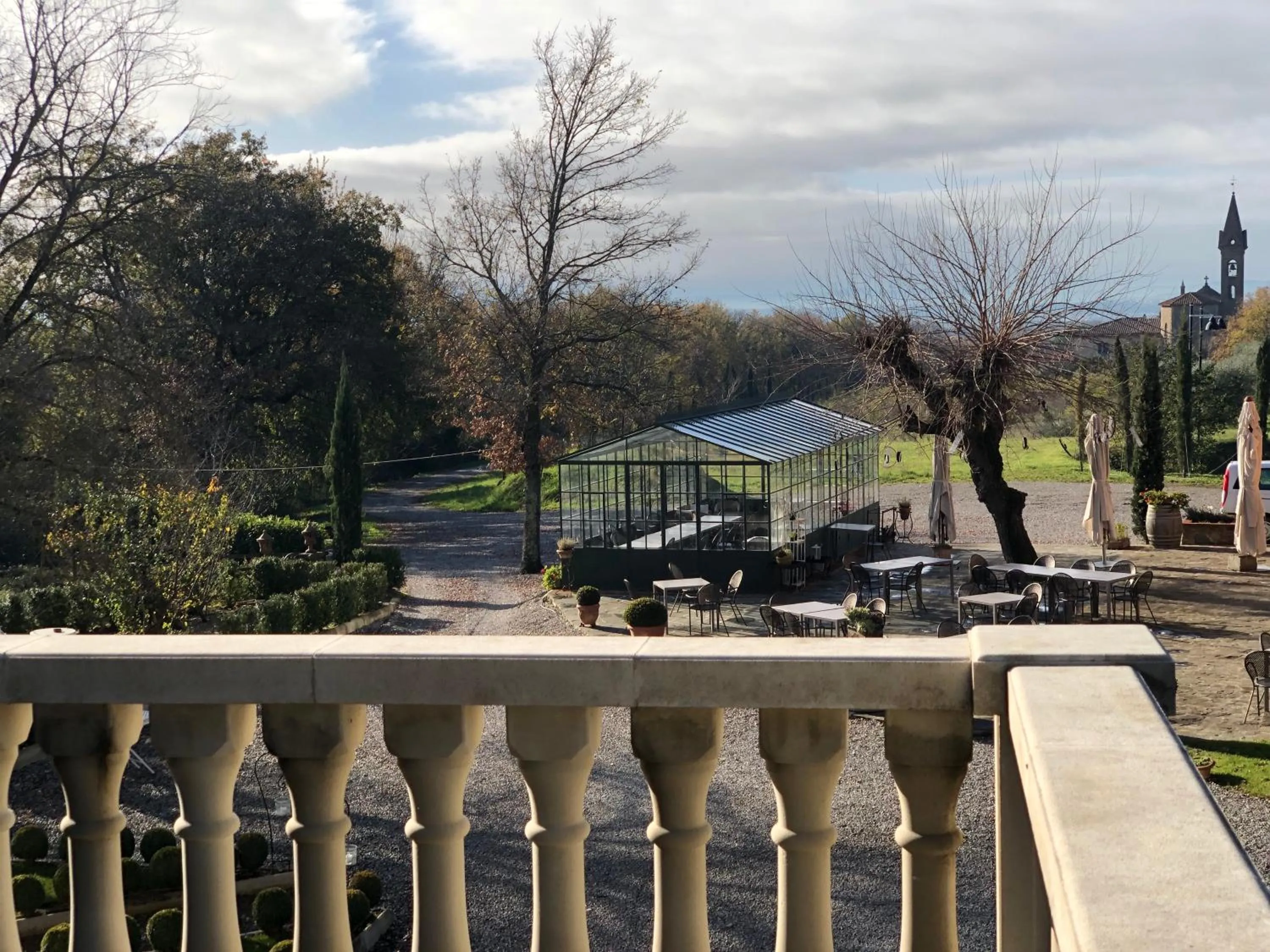 Balcony/Terrace in La Cantina Relais - Fattoria Il Cipresso