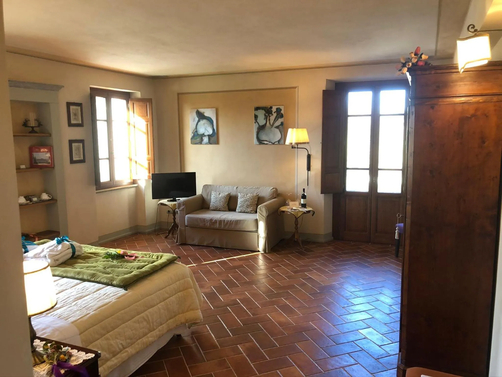 Living room in La Cantina Relais - Fattoria Il Cipresso