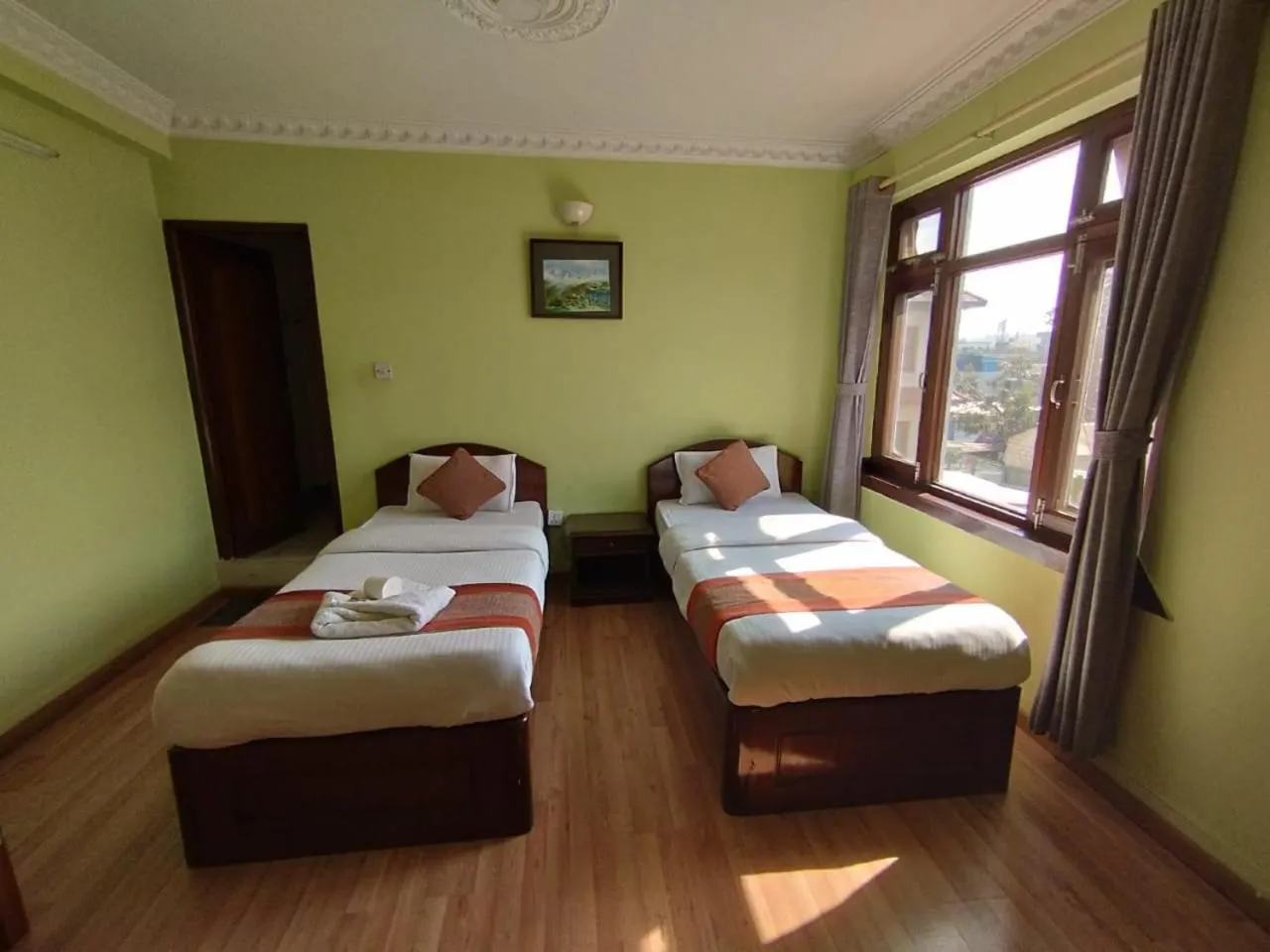 Twin Room with Garden View in Cloud 9 Garden