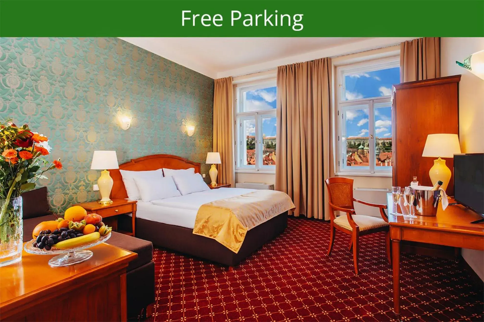 Bedroom, Bed in Hotel St George - Czech Leading Hotels Bedroom, Bed in Hotel St George - Czech Leading Hotels