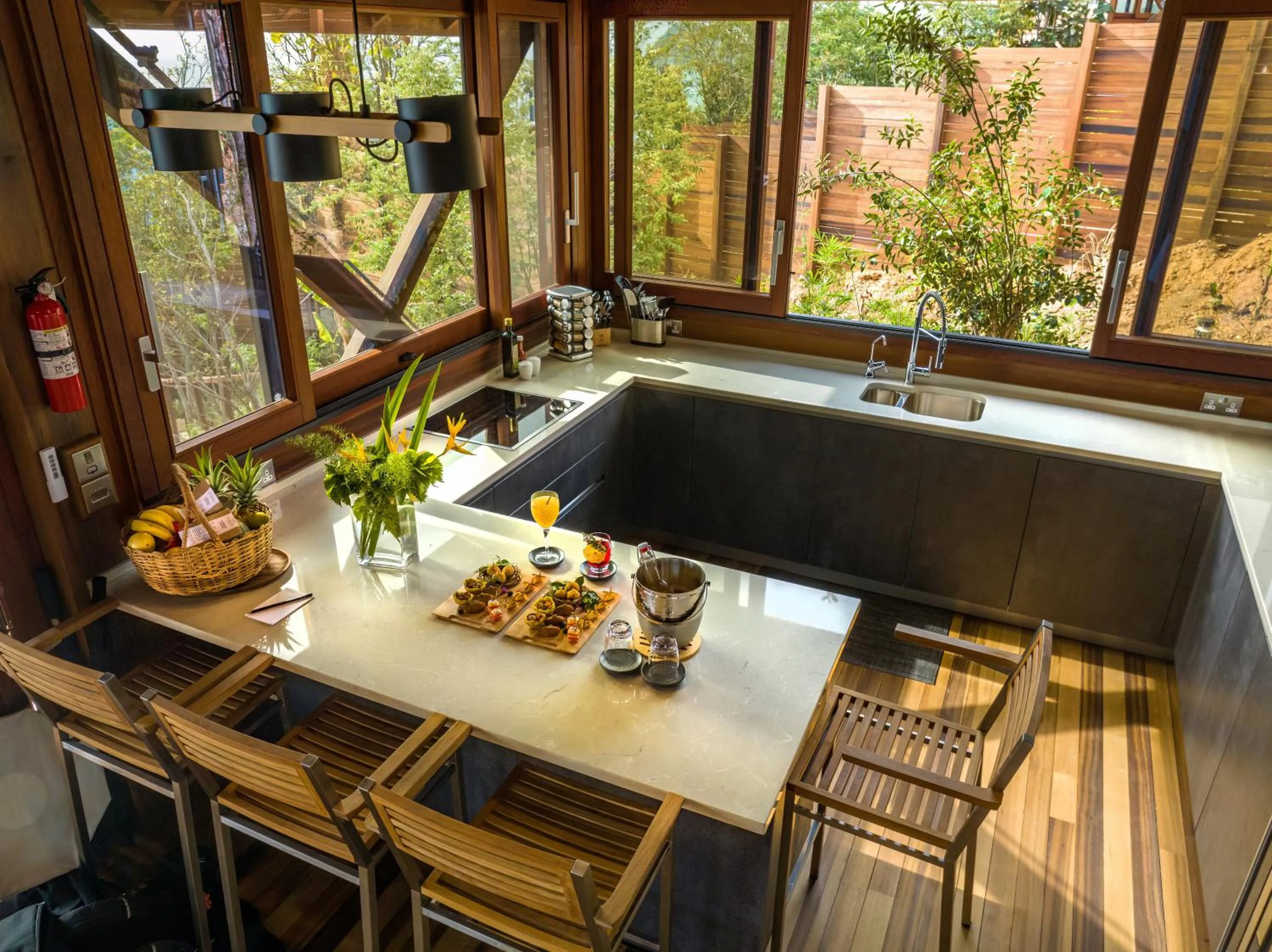 Dining area in Secret Bay