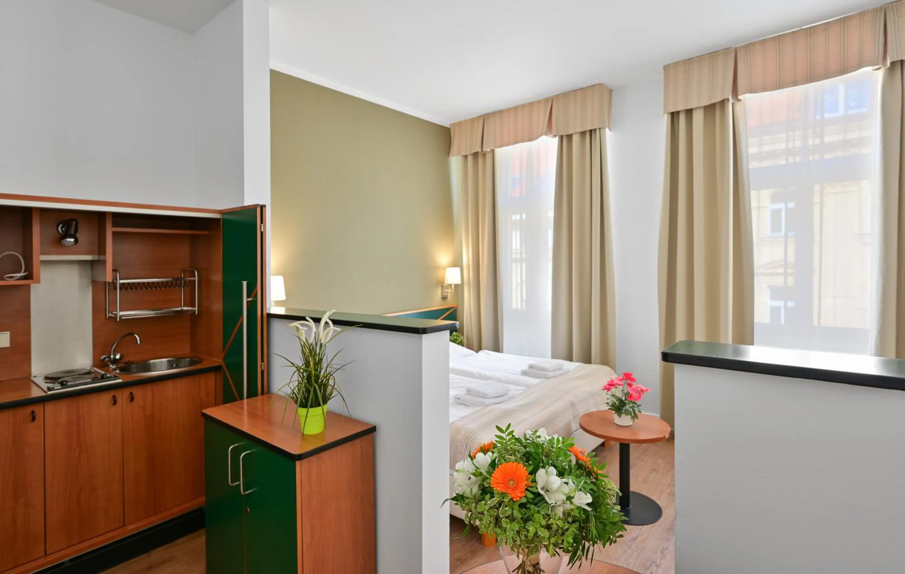 Studio with Street View in Hotel Malá Strana