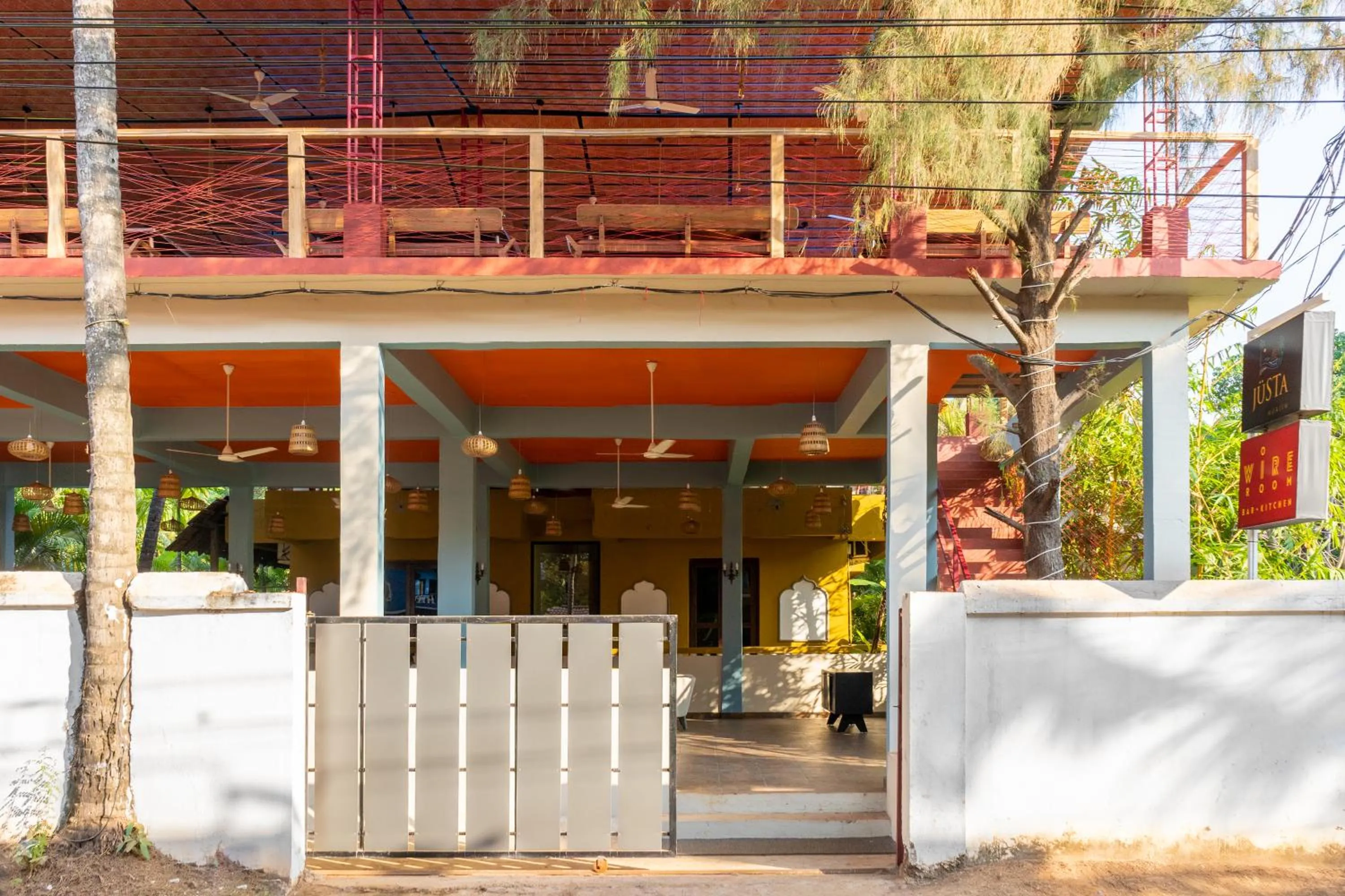Facade/entrance in juSTa Morjim Beach Resort Goa - 80 Steps from Morjim Beach