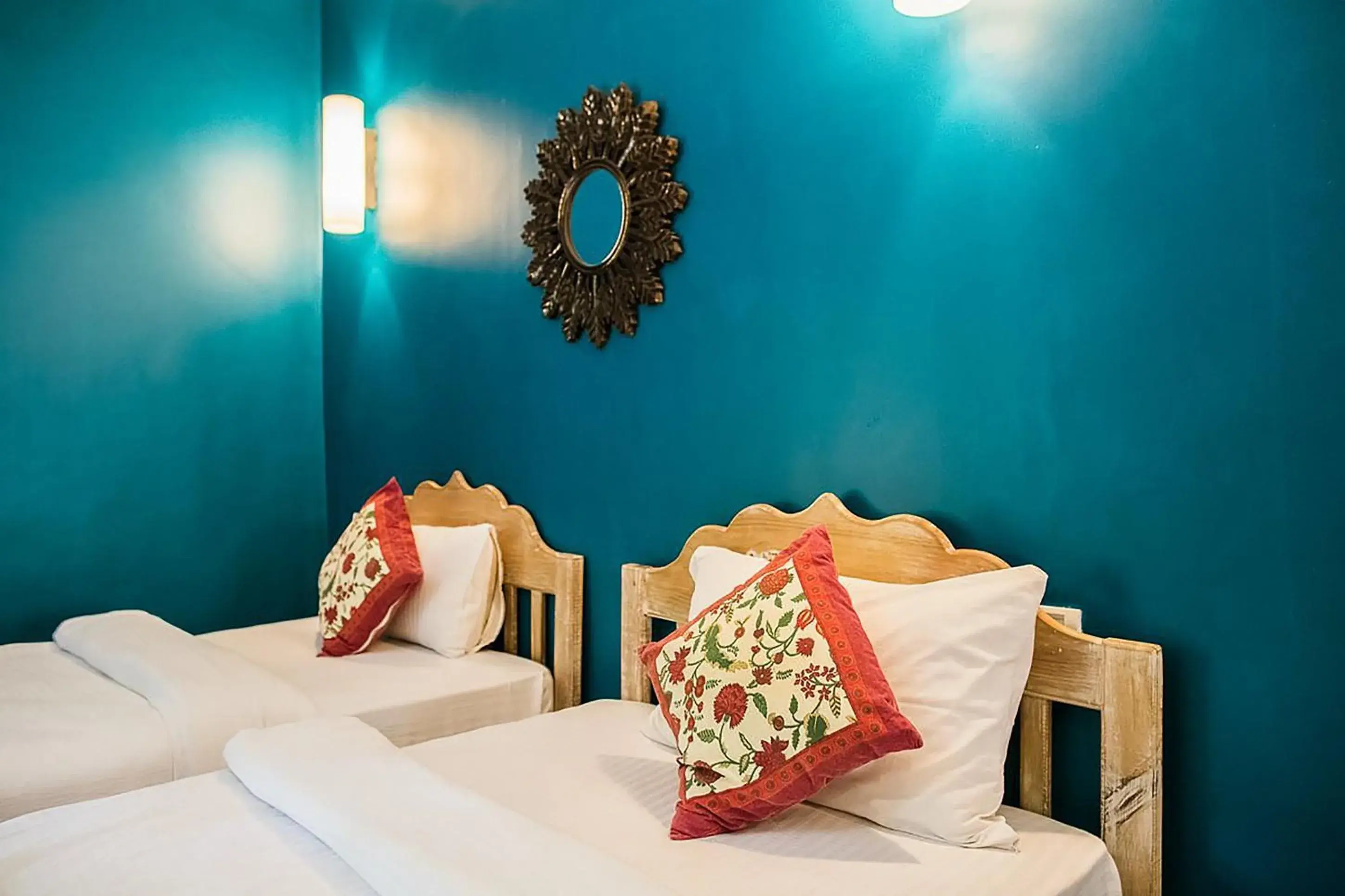 Bedroom, Bed in juSTa Morjim Beach Resort Goa - 80 Steps from Morjim Beach Bedroom, Bed in juSTa Morjim Beach Resort Goa - 80 Steps from Morjim Beach