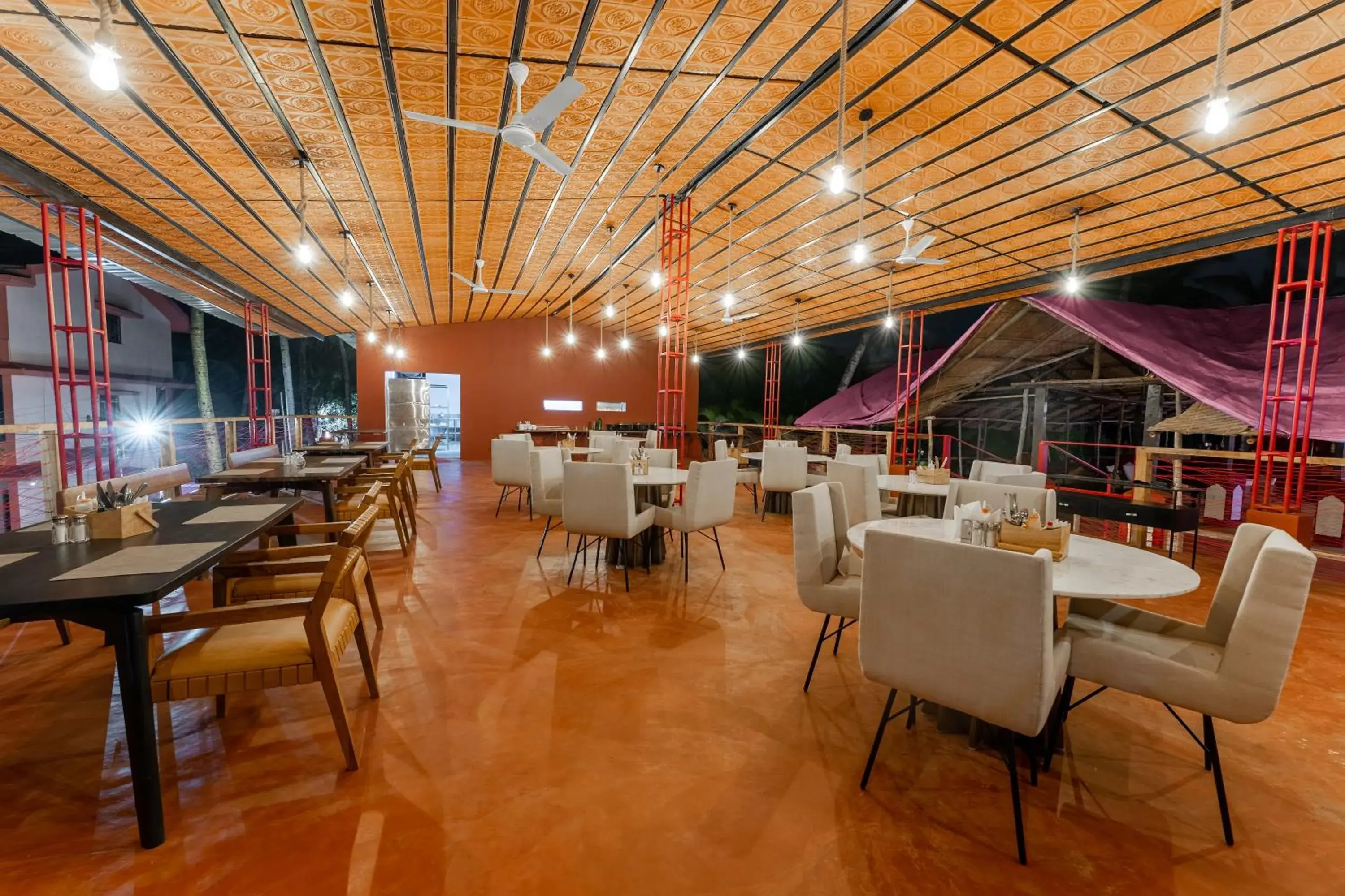 Lounge or bar in juSTa Morjim Beach Resort Goa - 80 Steps from Morjim Beach Lounge or bar in juSTa Morjim Beach Resort Goa - 80 Steps from Morjim Beach