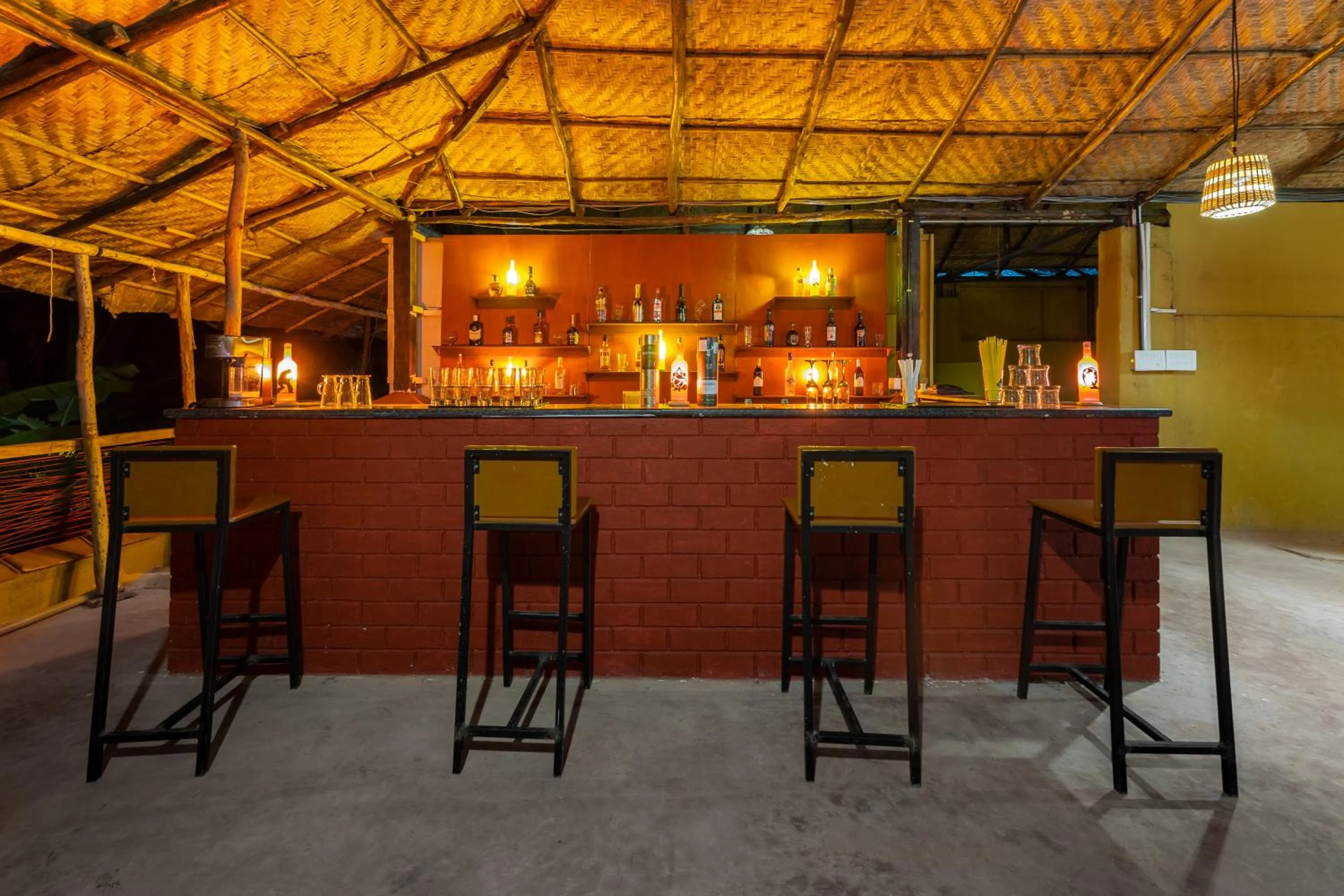 Lounge or bar in juSTa Morjim Beach Resort Goa - 80 Steps from Morjim Beach