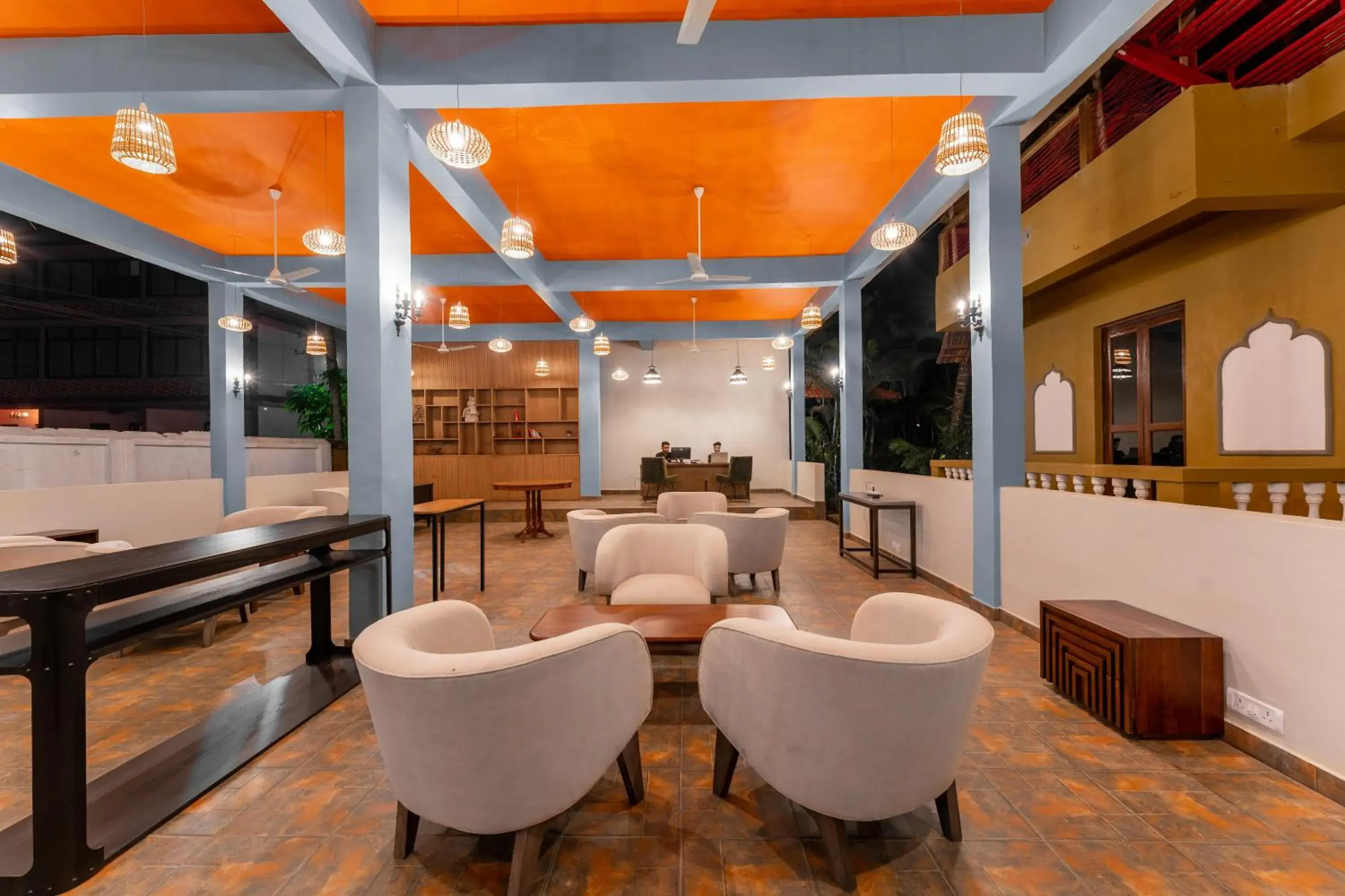 Lounge or bar in juSTa Morjim Beach Resort Goa - 80 Steps from Morjim Beach Lounge or bar in juSTa Morjim Beach Resort Goa - 80 Steps from Morjim Beach