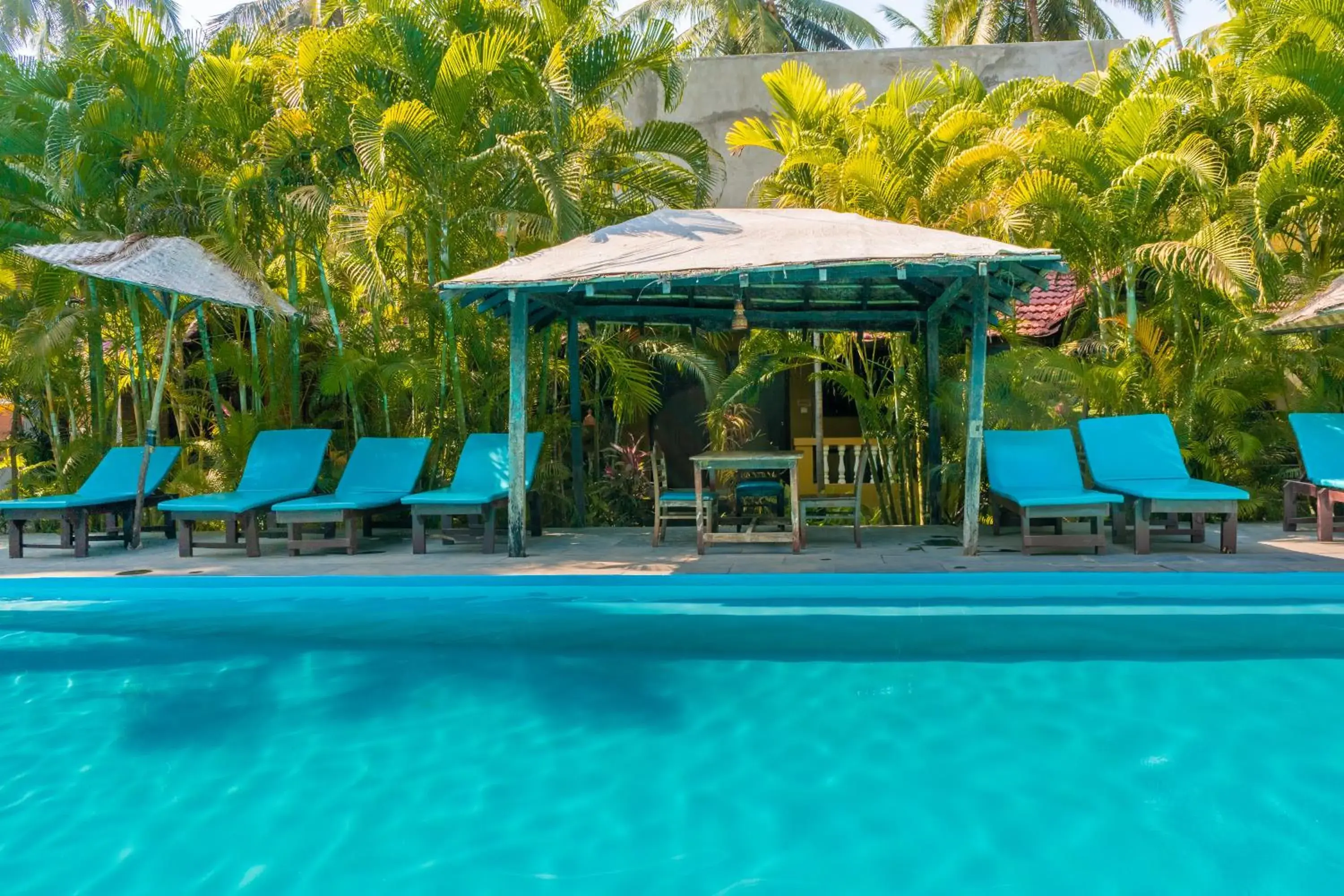 Swimming pool in juSTa Morjim Beach Resort Goa - 80 Steps from Morjim Beach Swimming pool in juSTa Morjim Beach Resort Goa - 80 Steps from Morjim Beach