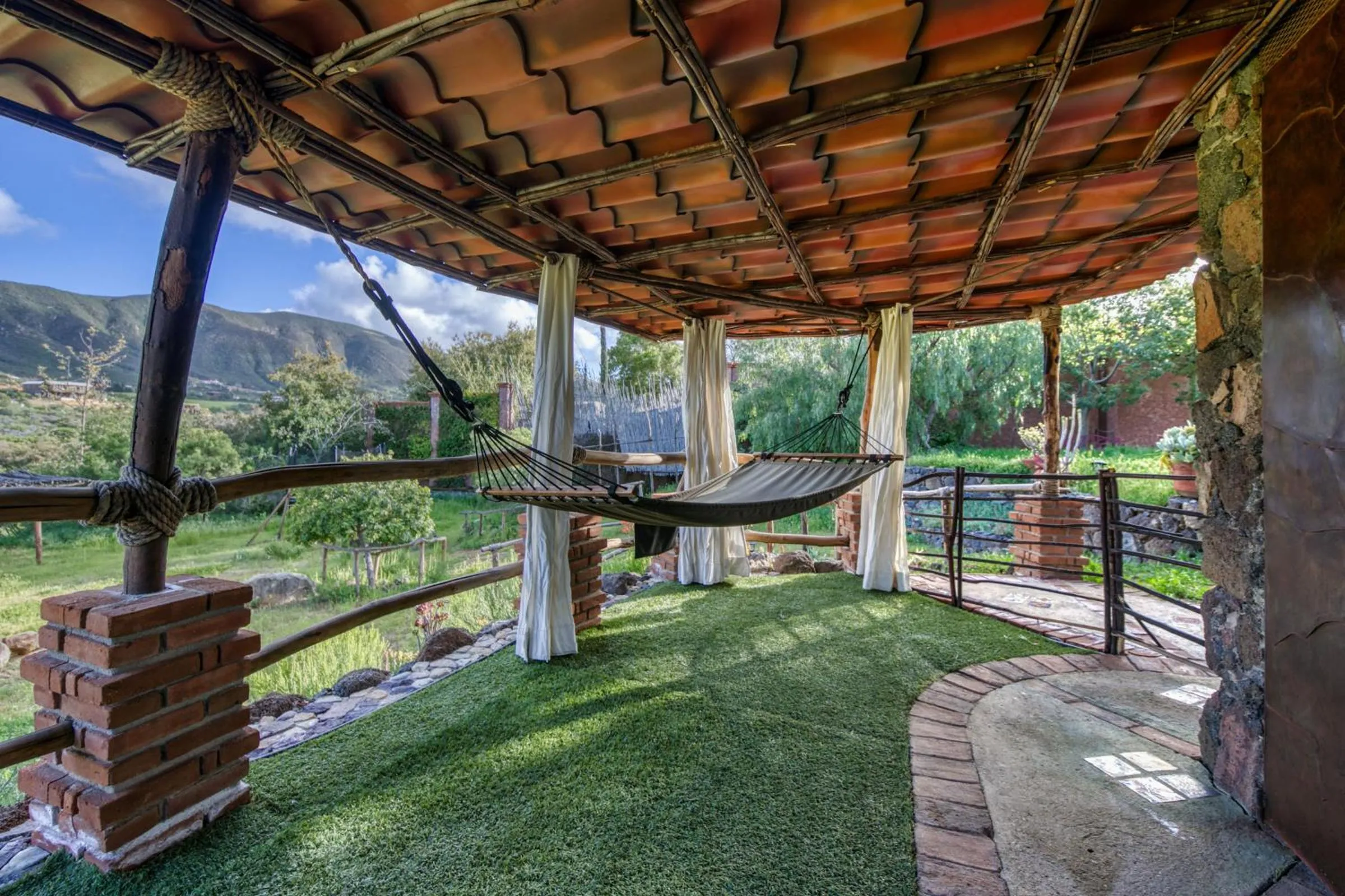 Patio in Quinta Maria en la Ruta del Vino