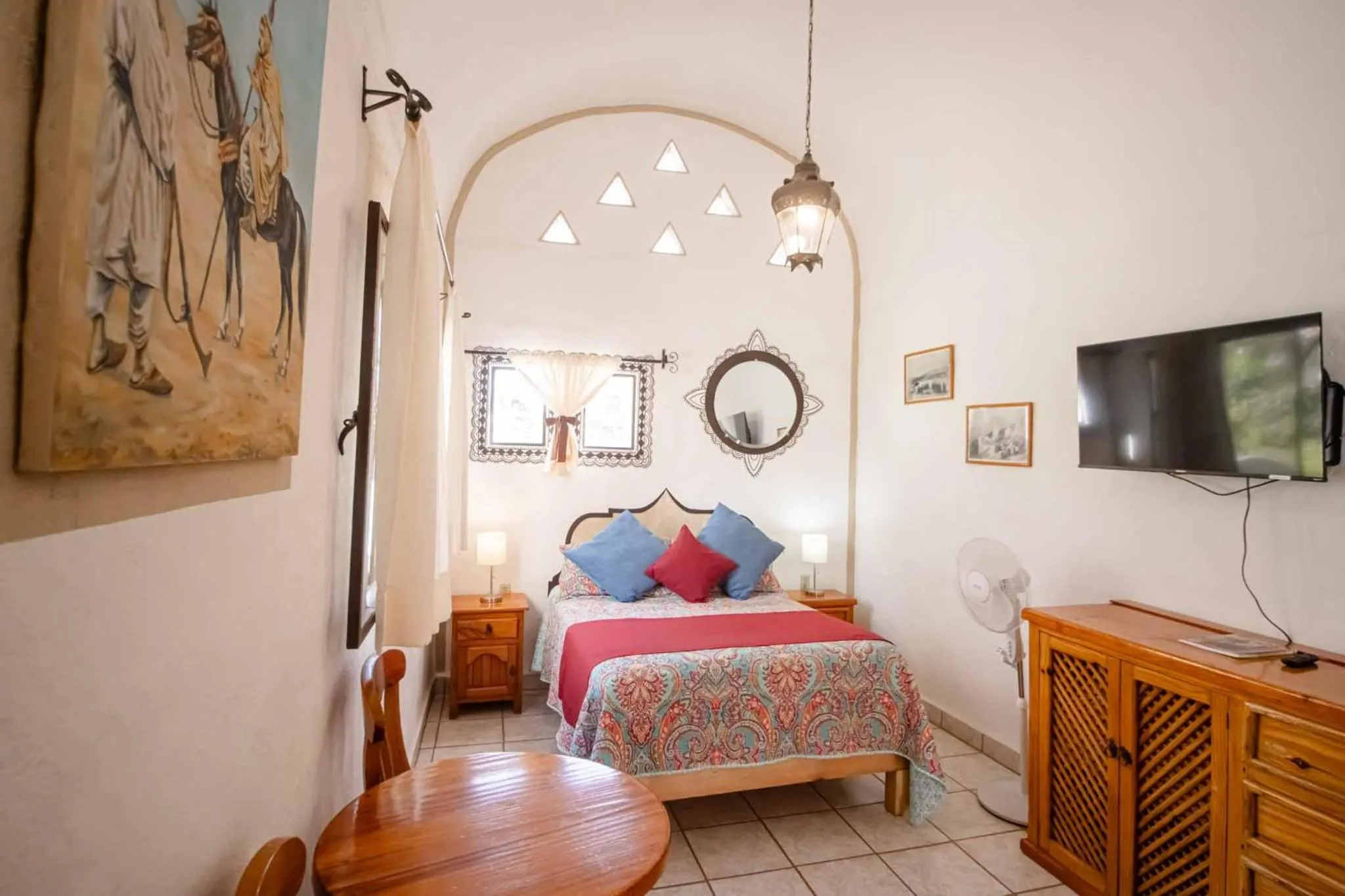 Bed in Hotel Casa Blanca