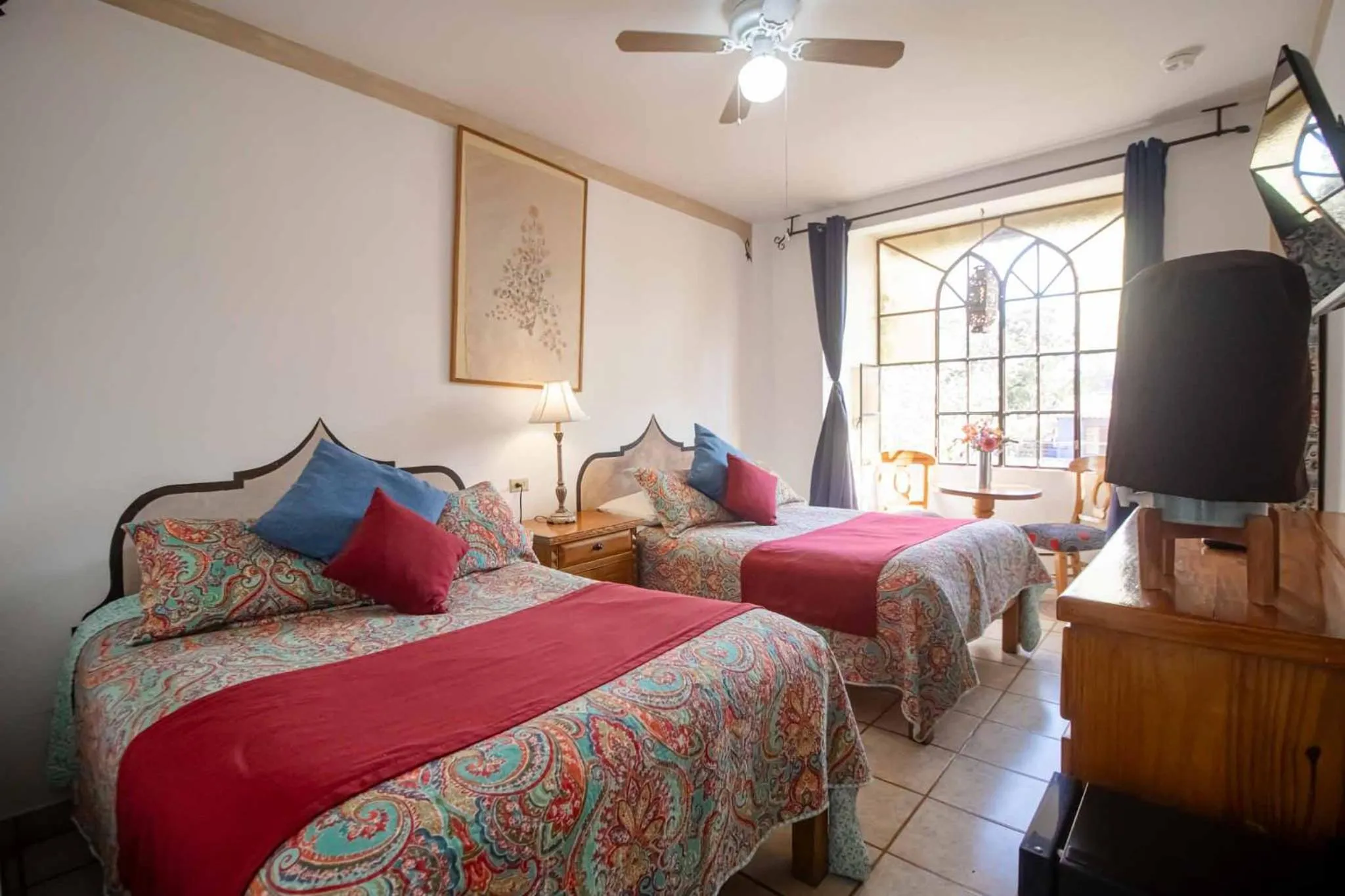 Bed in Hotel Casa Blanca