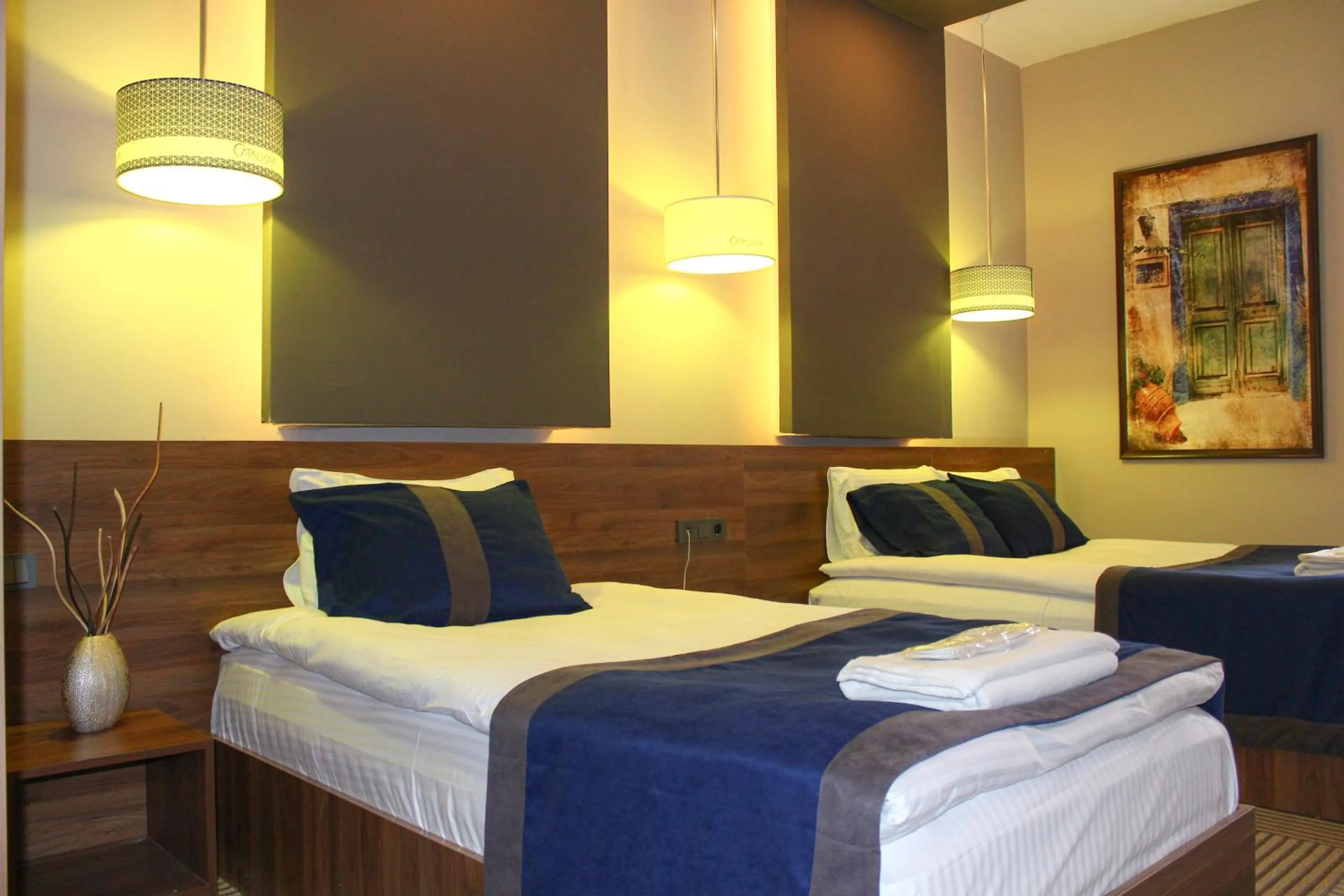 Bed in Grand Catalkaya Hotel