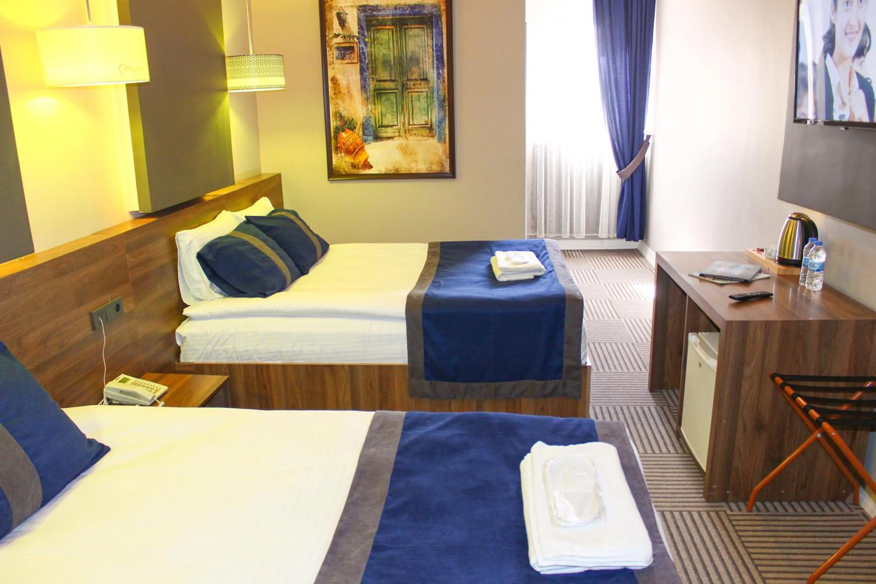 Bed in Grand Catalkaya Hotel