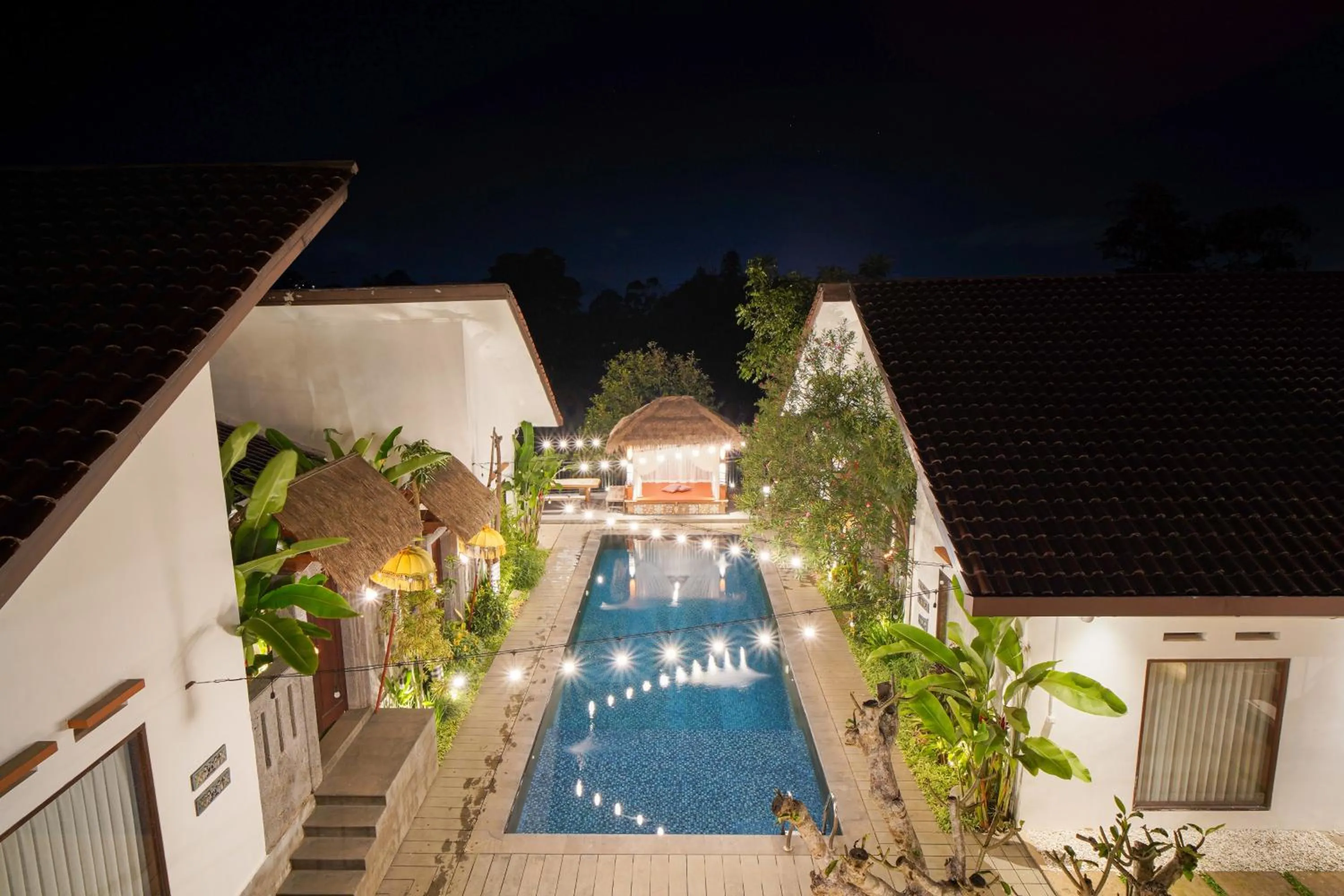 Pool view in Omah Angkul Angkul Villa