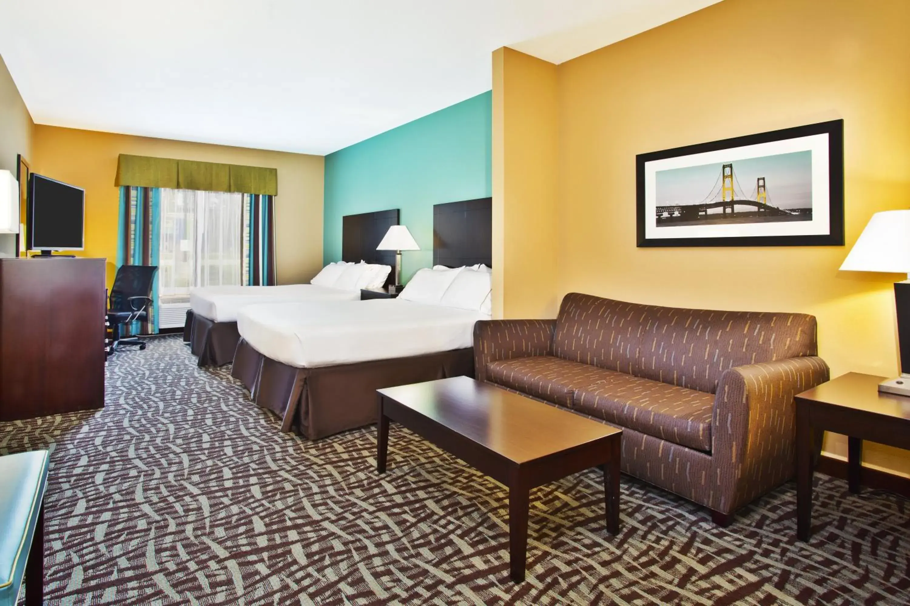 Room with Two Double Beds and Sofa Bed - Non-Smoking in Holiday Inn Express Hastings by IHG Room with Two Double Beds and Sofa Bed - Non-Smoking in Holiday Inn Express Hastings by IHG