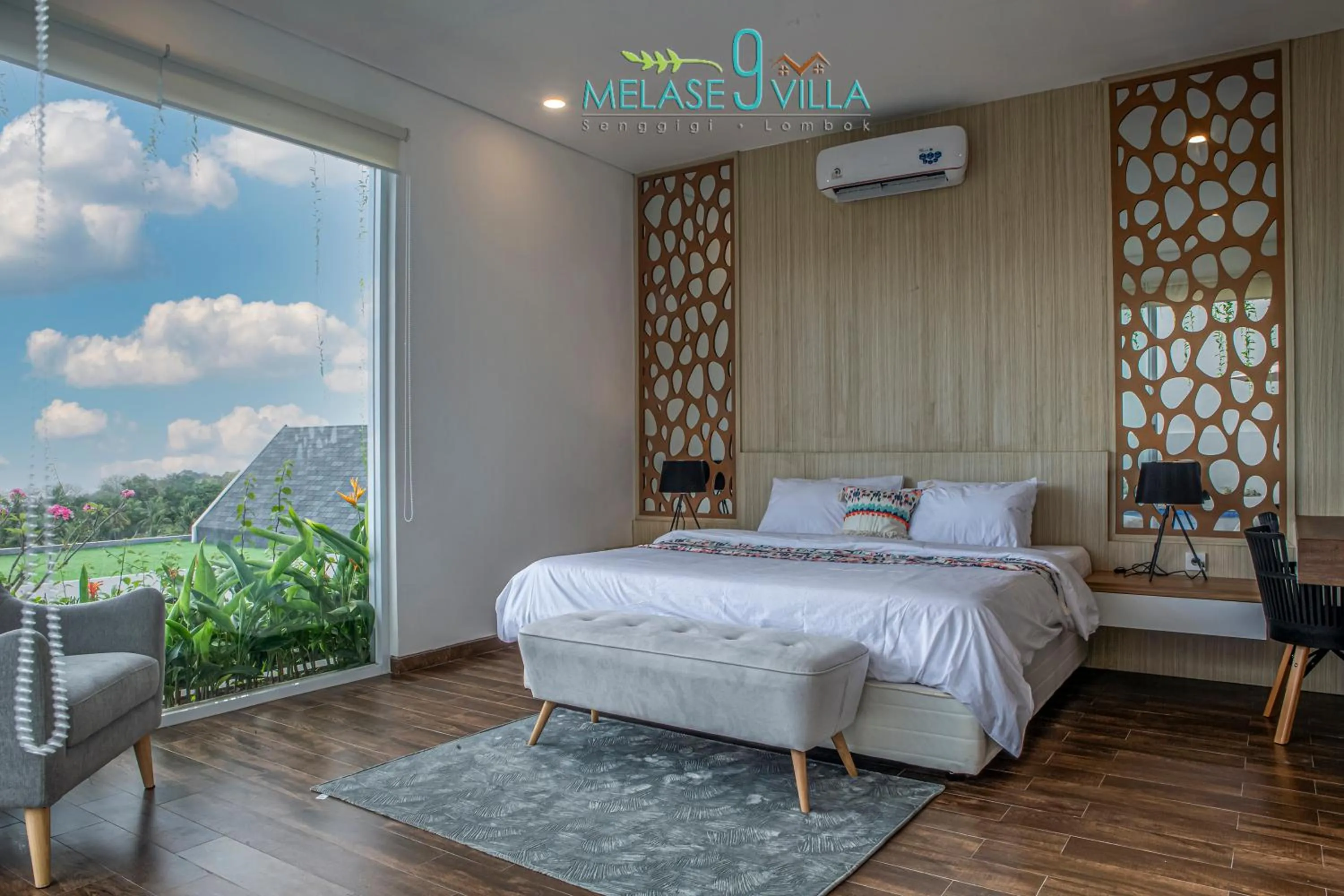 Bed in Melase 9 Villa, Senggigi