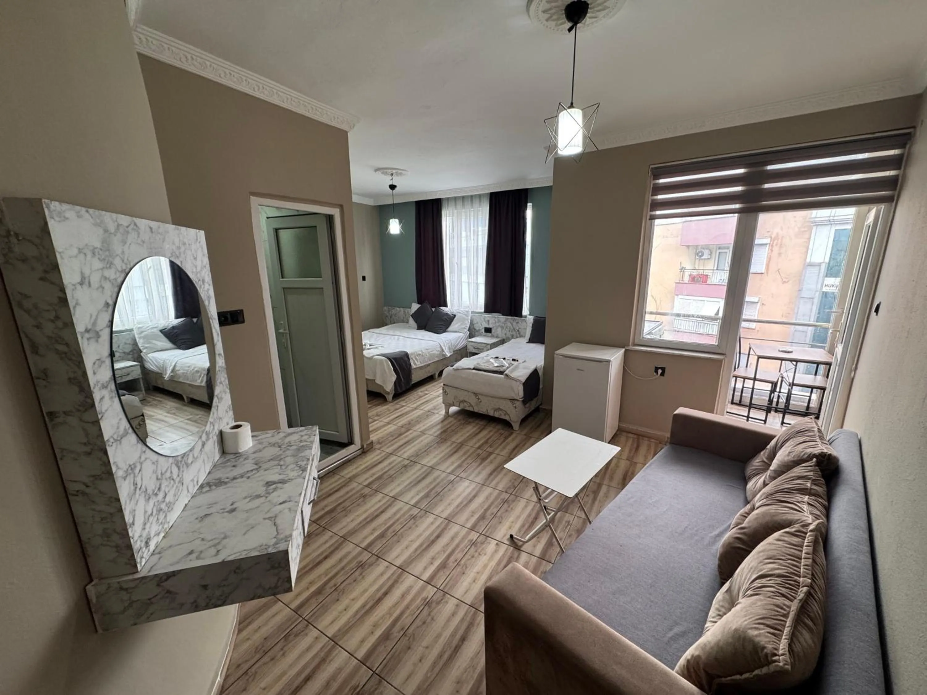 Bed in ERSOY EGE APART OTEL