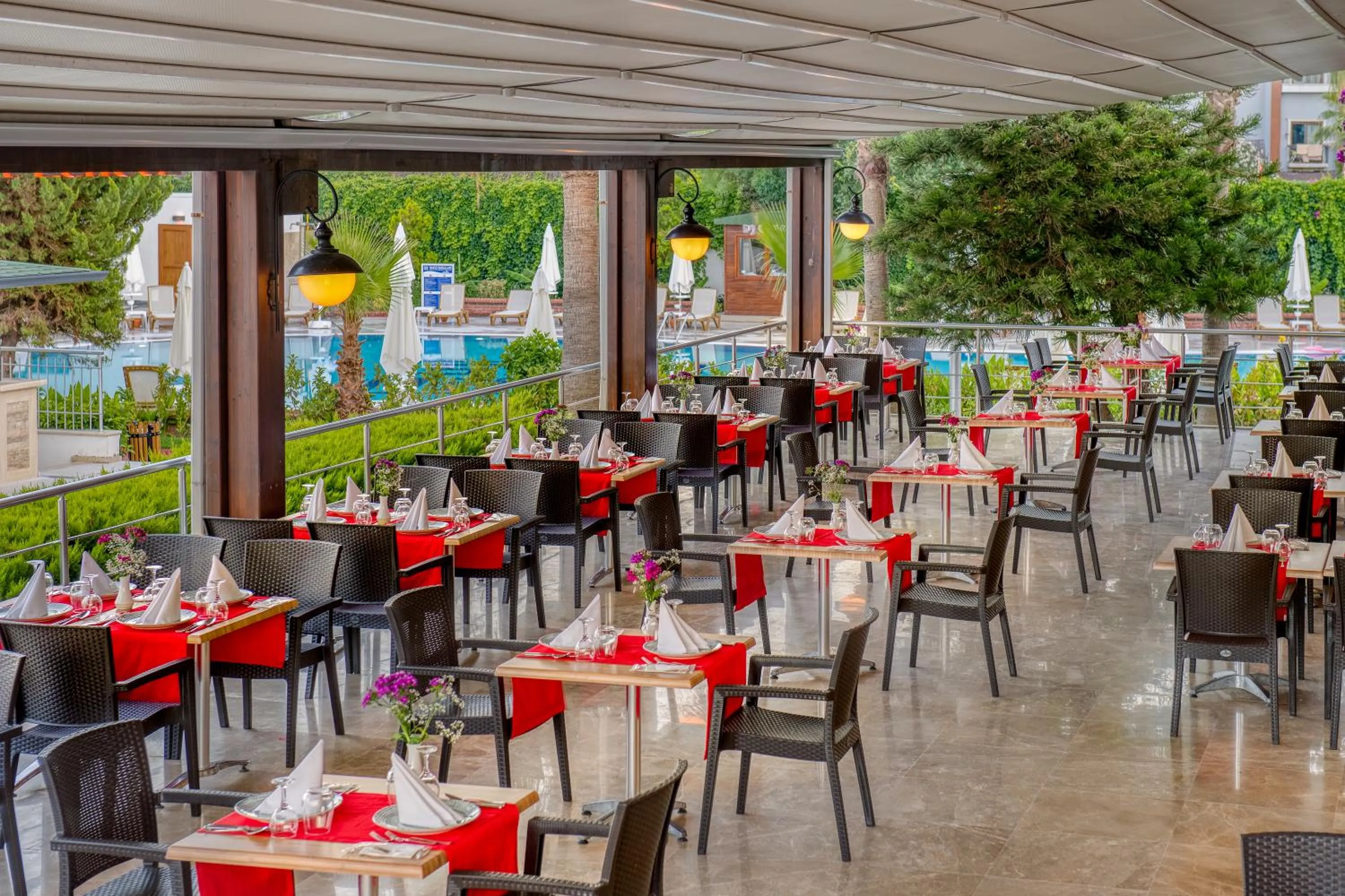 Patio in Sealife Kemer Resort Hotel - Ultra All Inclusive