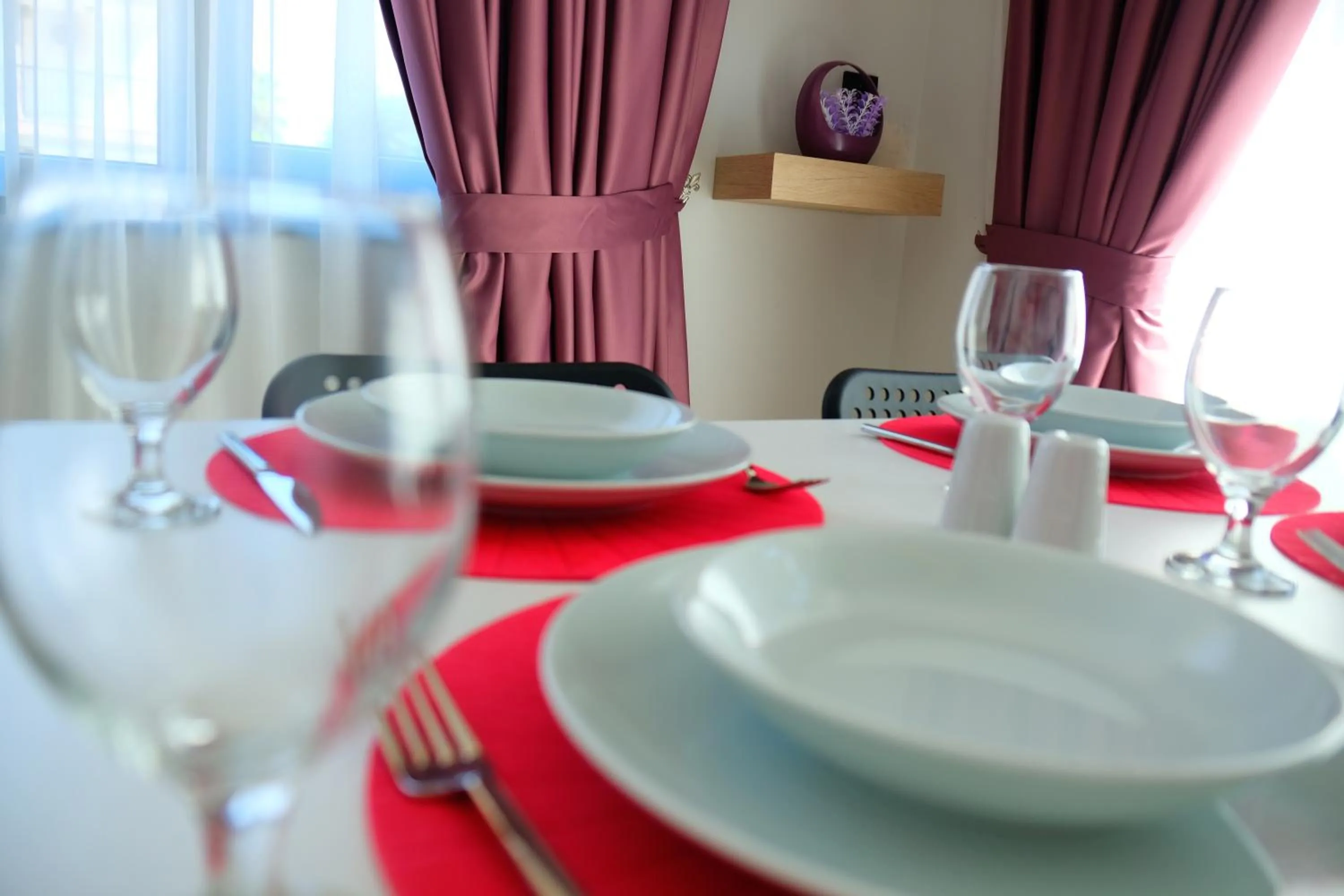 Dining area in Vega Suites