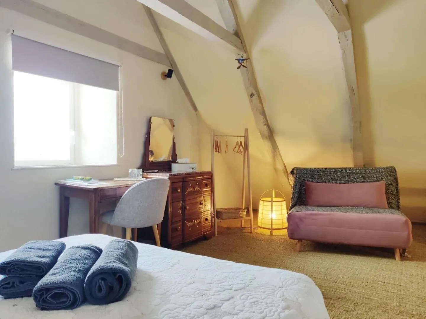 Bedroom, Bed in Maison d'Hôtes La Grange