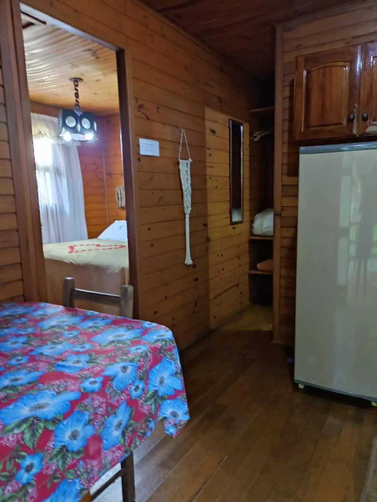 Bed in Pousada da Chacara