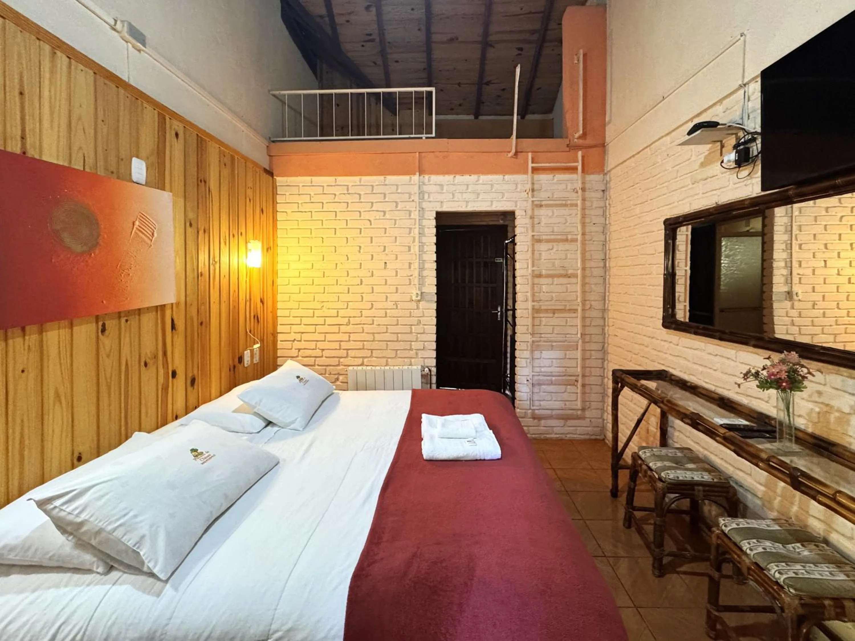 Bed in Pousada da Chacara