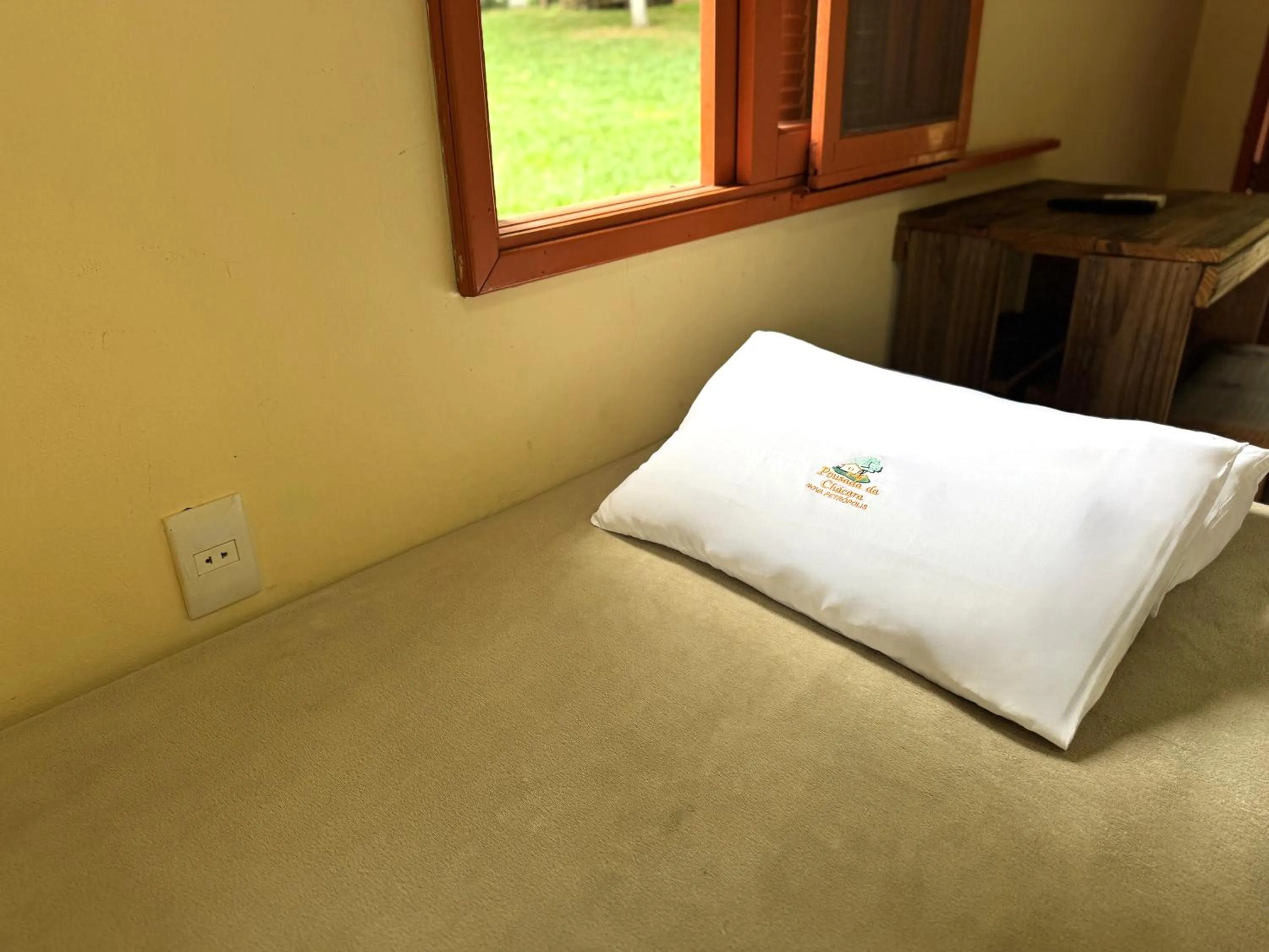 Bed in Pousada da Chacara
