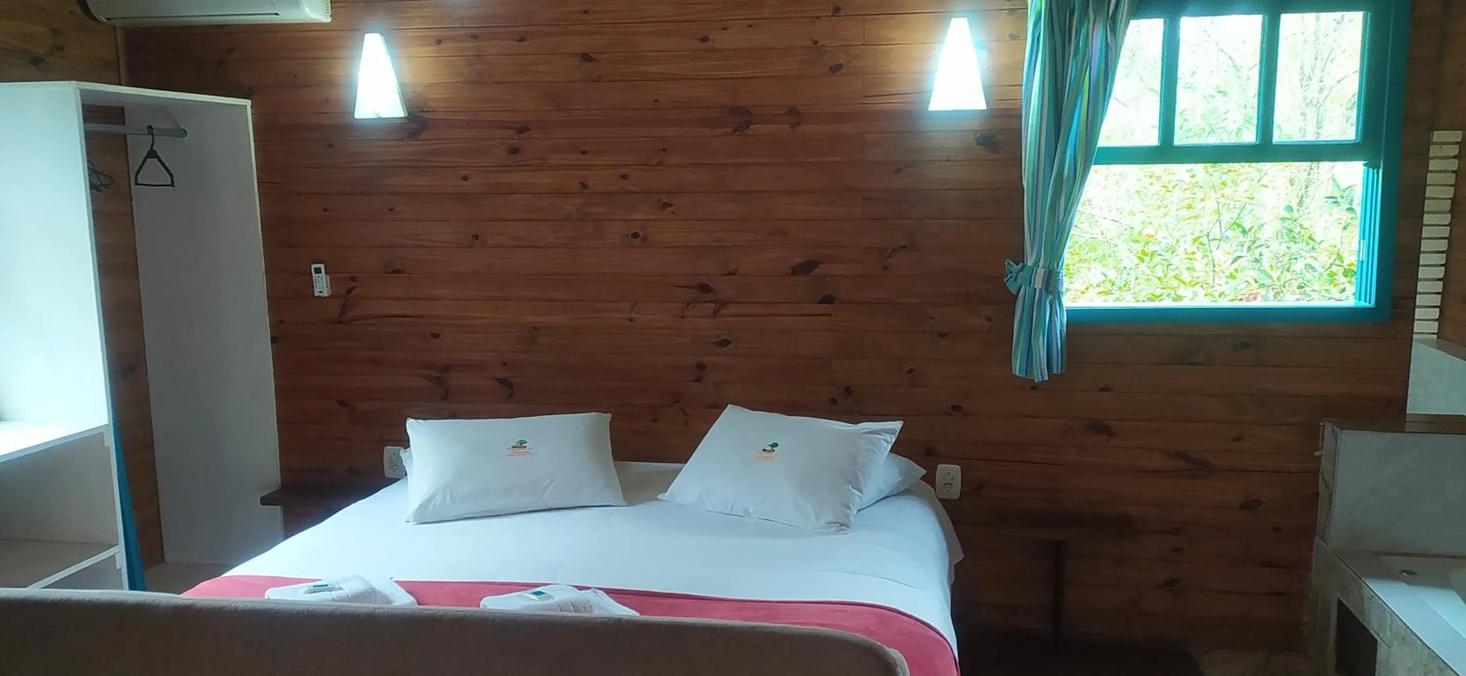 Bed in Pousada da Chacara