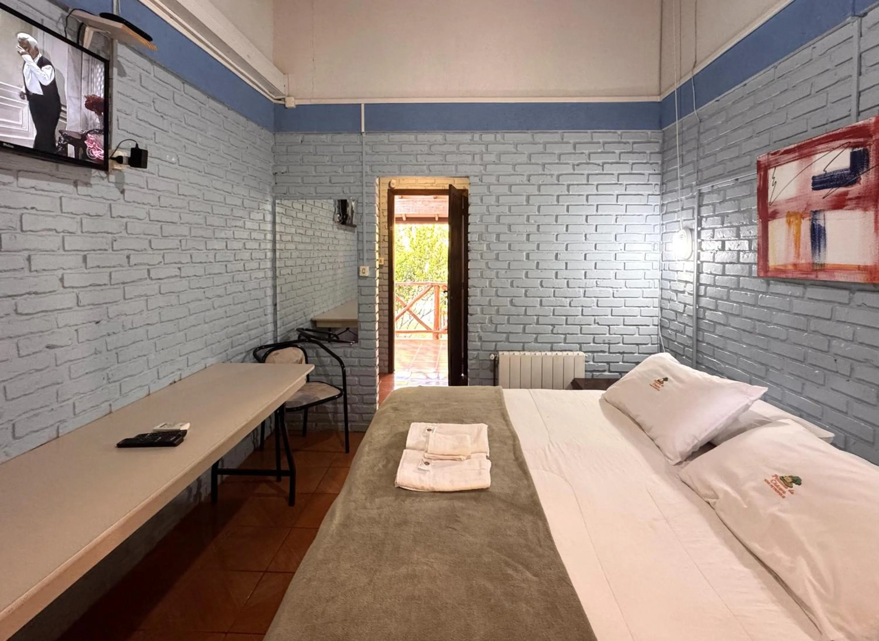 Bed in Pousada da Chacara