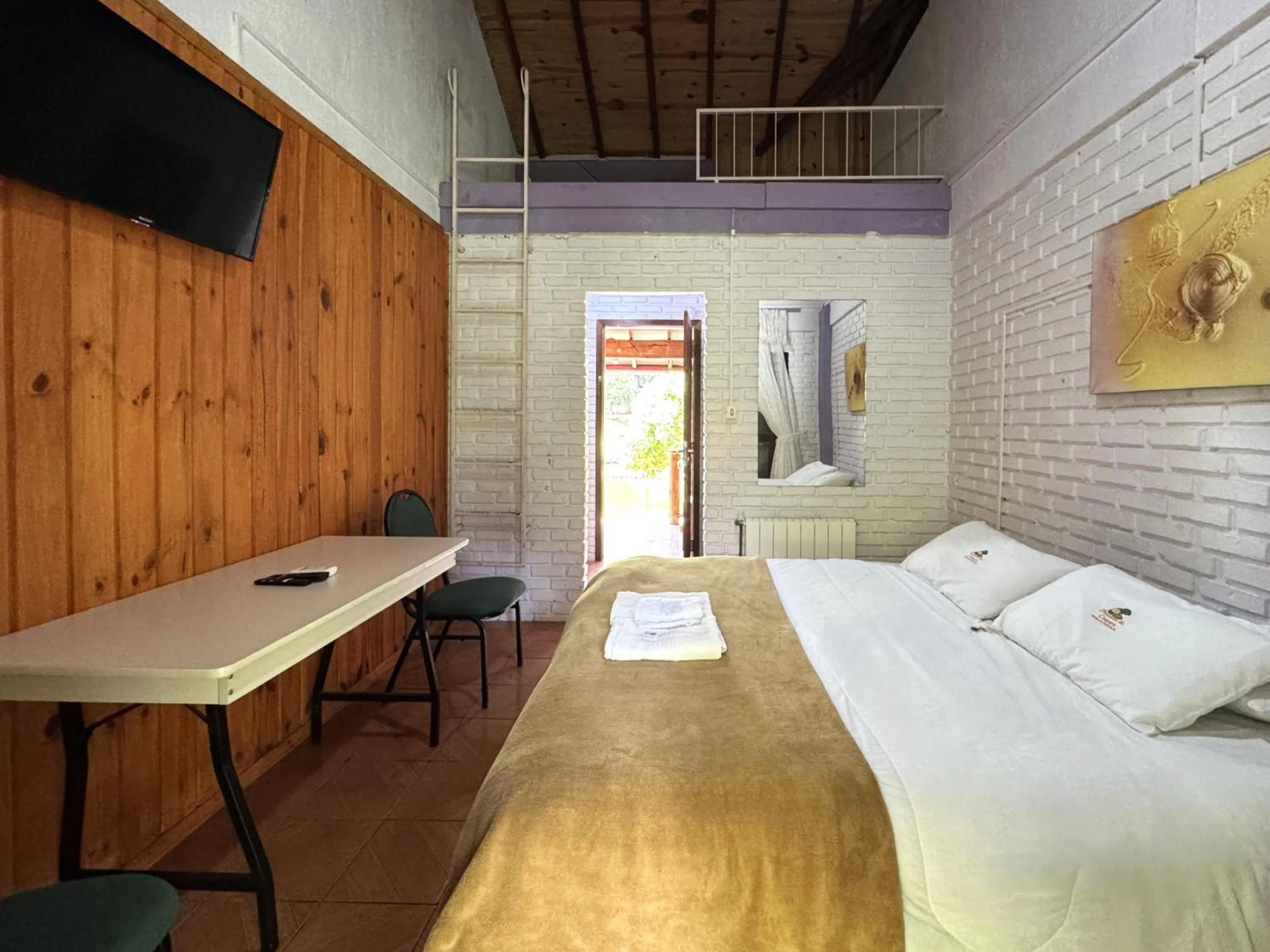 Bed in Pousada da Chacara