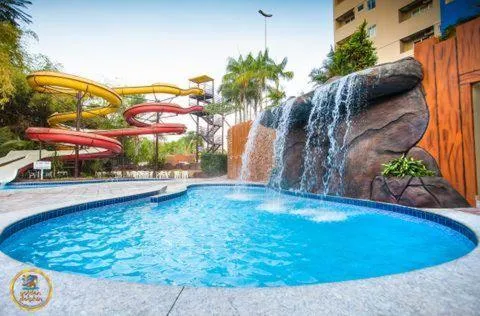Aqua park in Hotel Golden Dolphin piscinas termais 24h