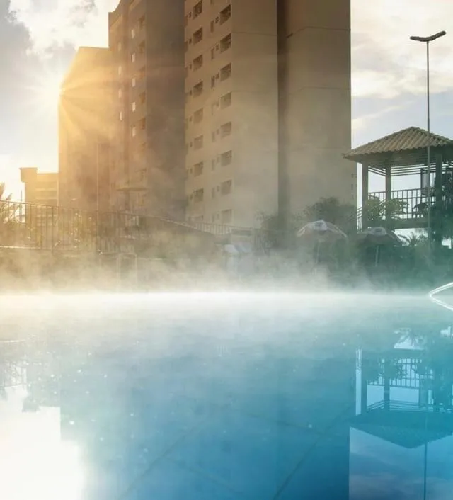 Aqua park in Hotel Golden Dolphin piscinas termais 24h