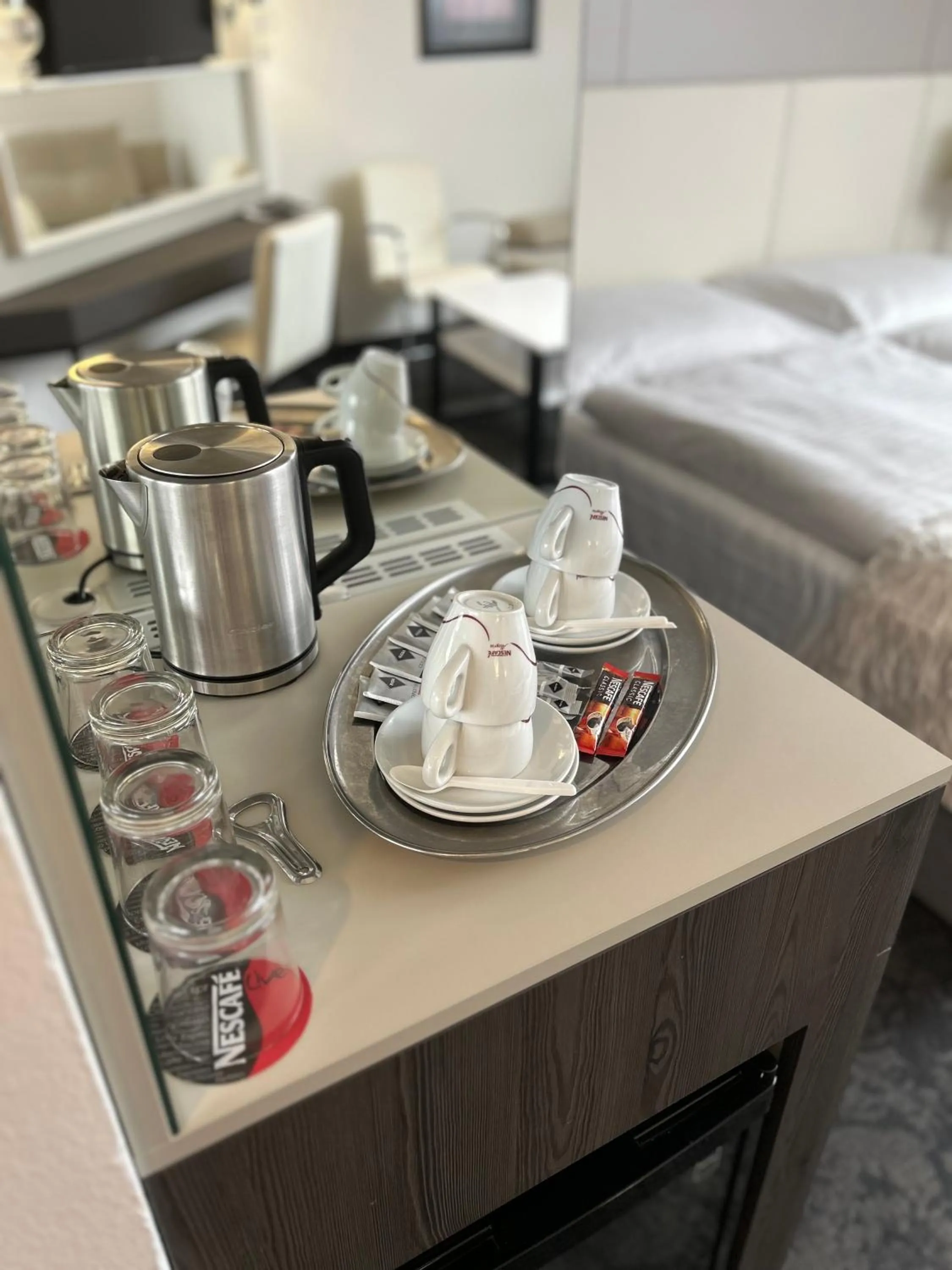 Coffee/tea facilities, Bed in Máchova