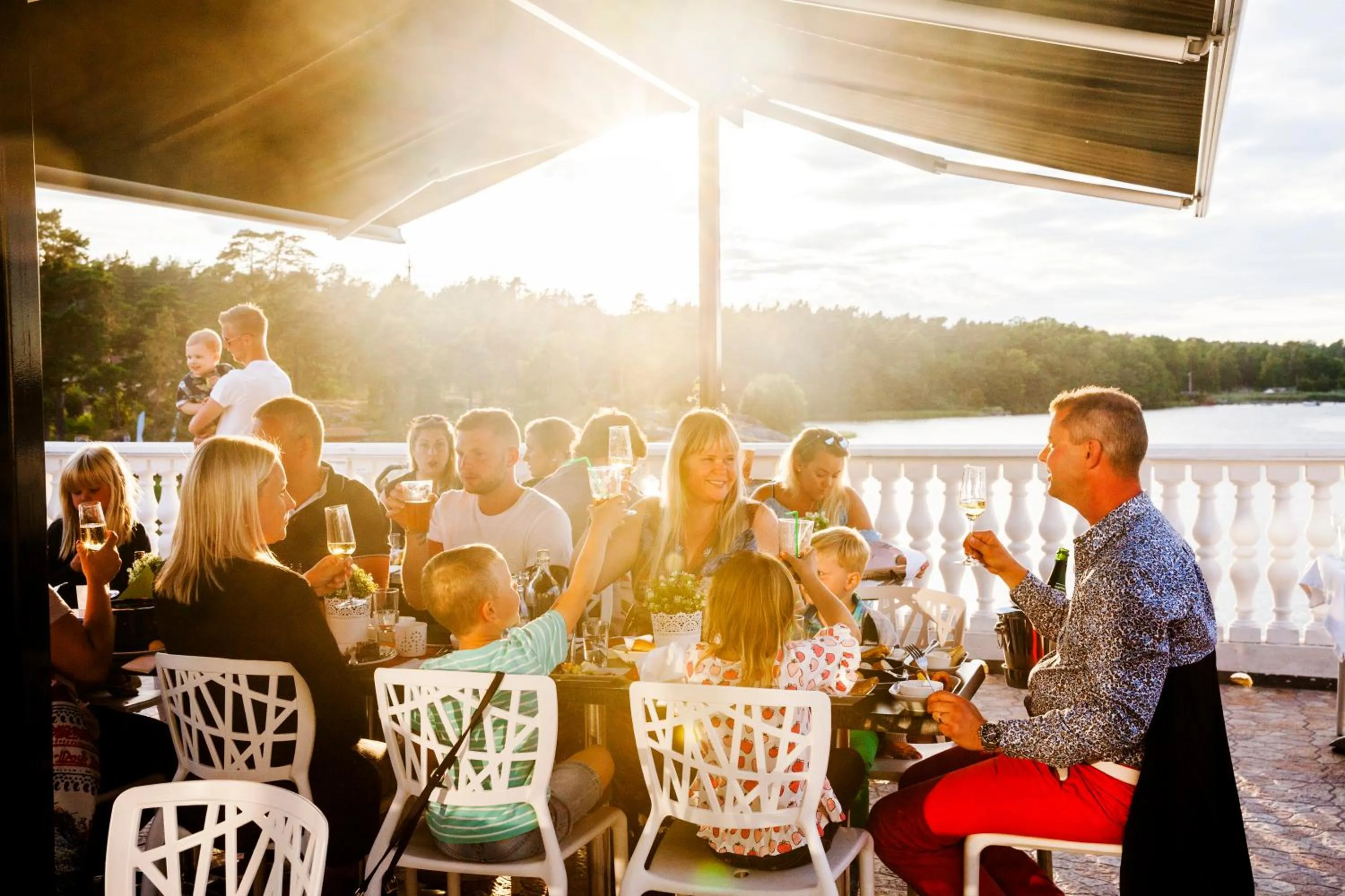 People in Västervik Resort