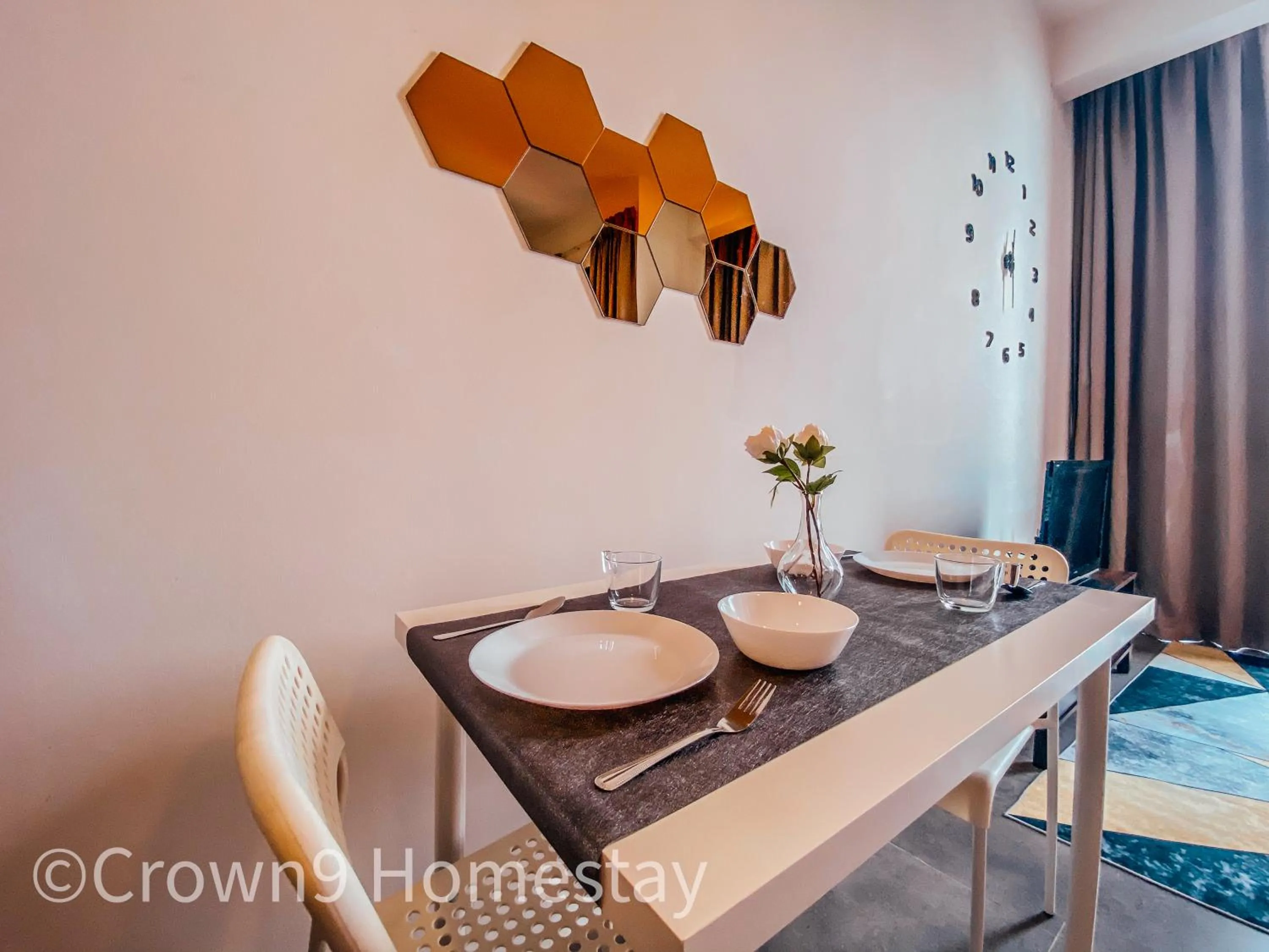 Dining area in Crown1Suite (City View)@Petaling Jaya