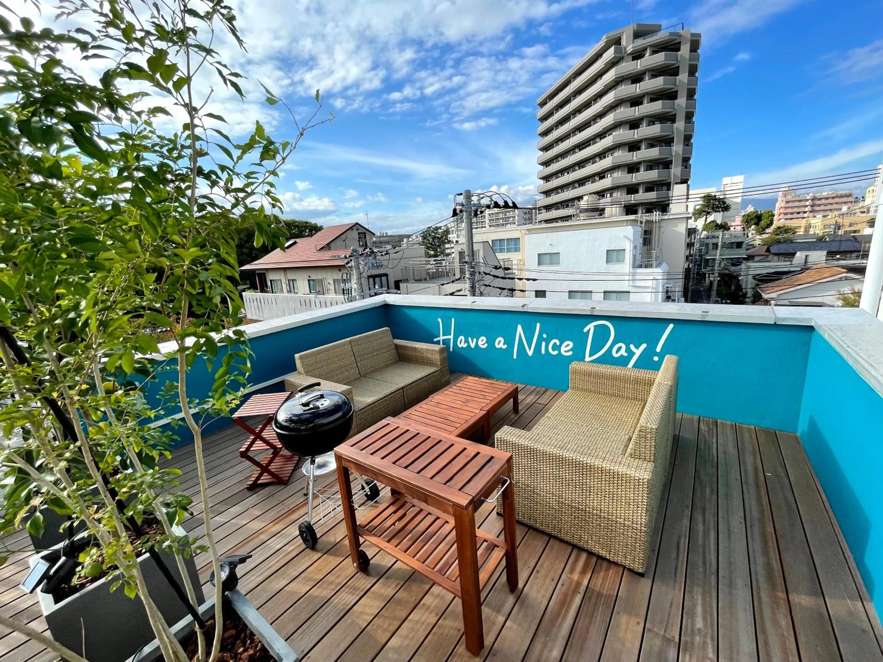 Balcony/Terrace in Hostel Have a Nice Day! ドミトリー 個室ルームあり#HVNI