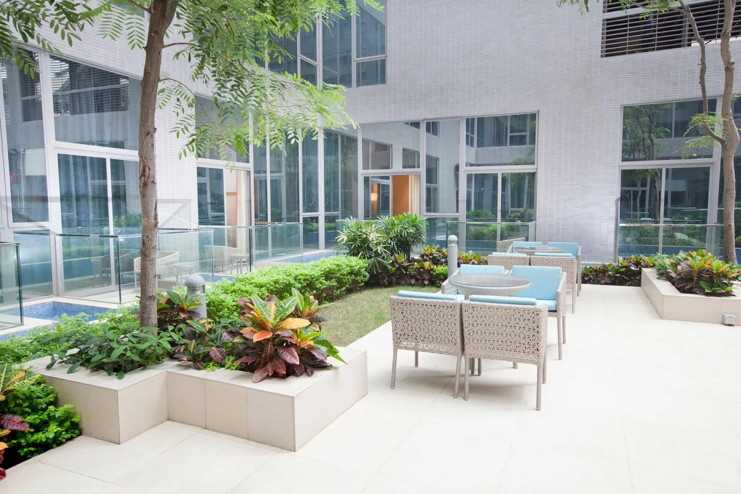 Garden in Dorsett Tsuen Wan, Hong Kong