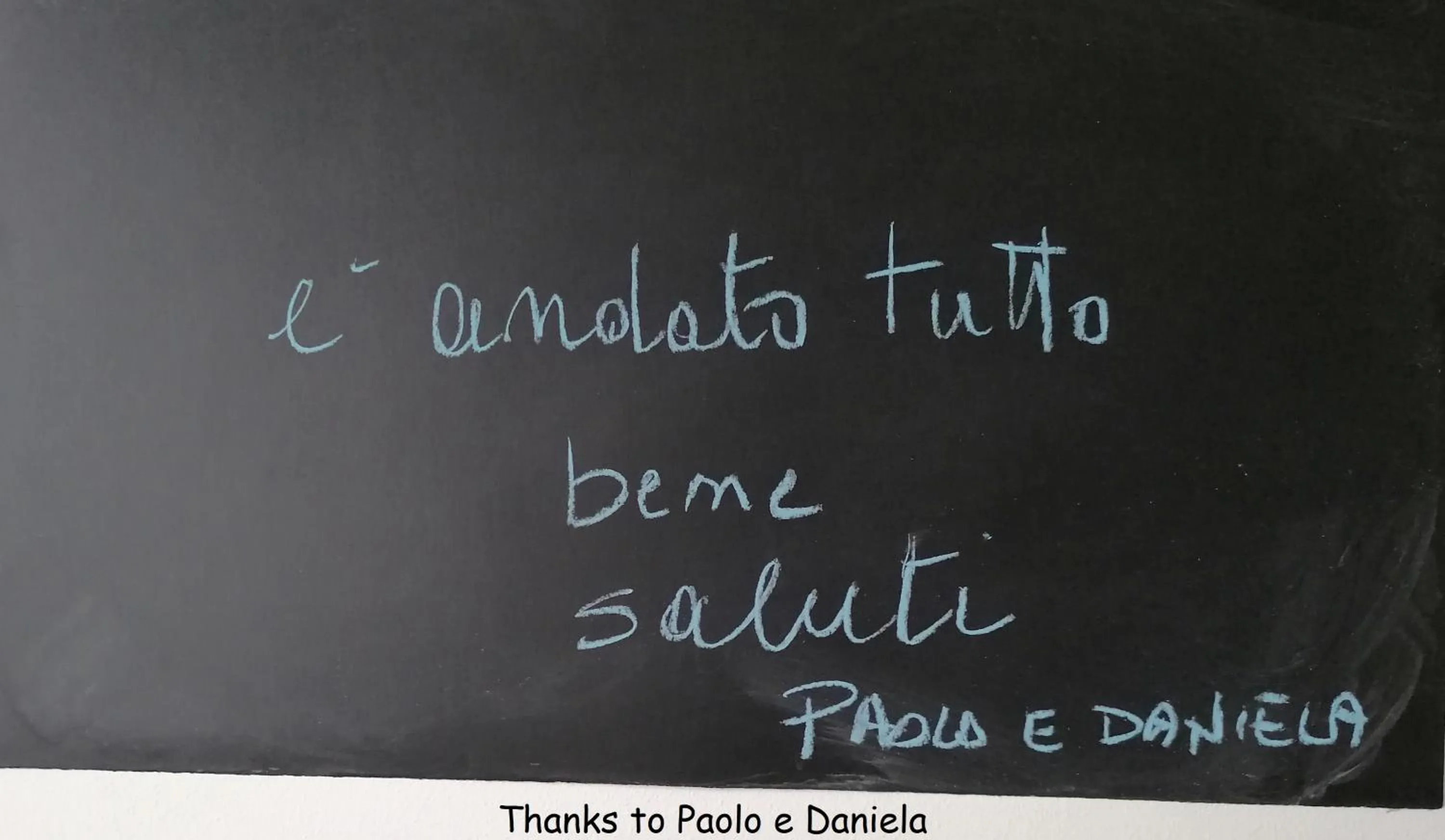 Guests in B&B Giolì