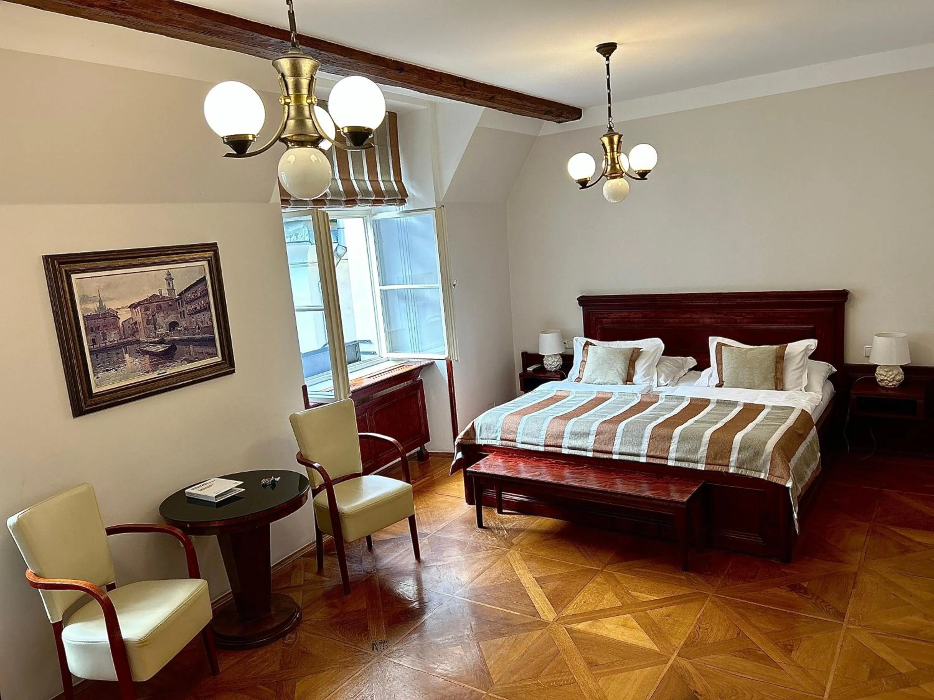 Bedroom, Bed in Grand Hotel Praha