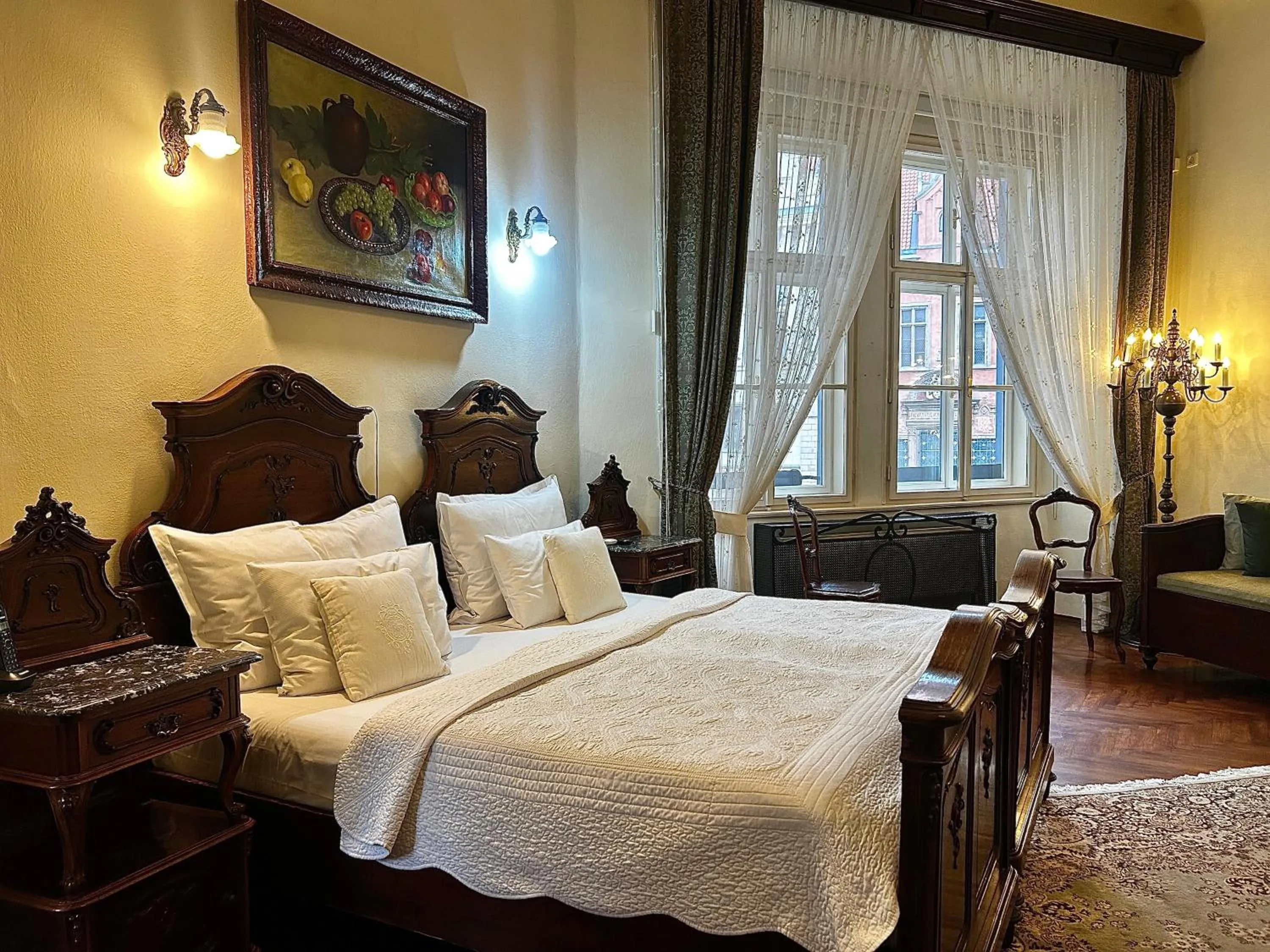 Bed in Grand Hotel Praha