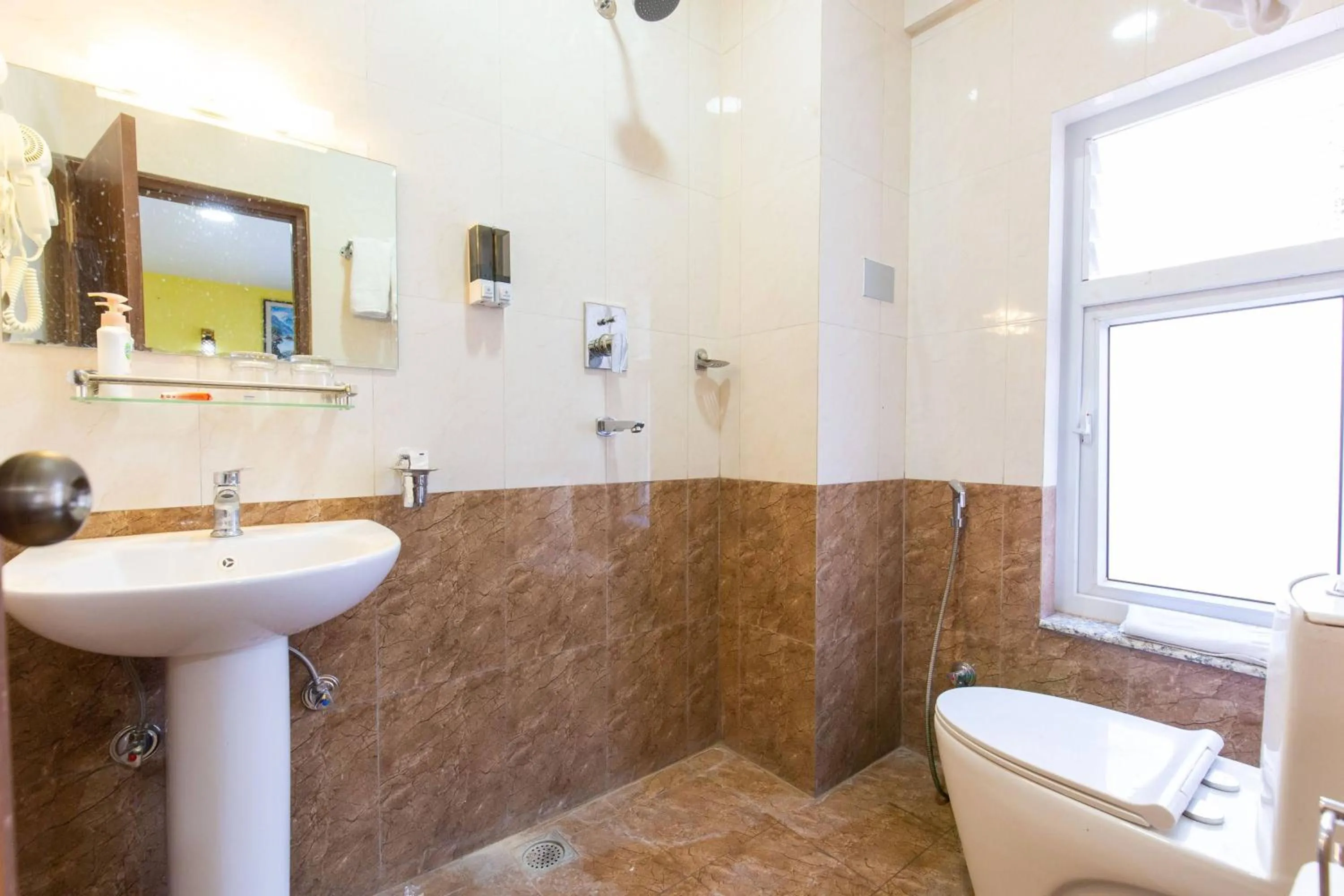 Shower in Deepjyoti Inn