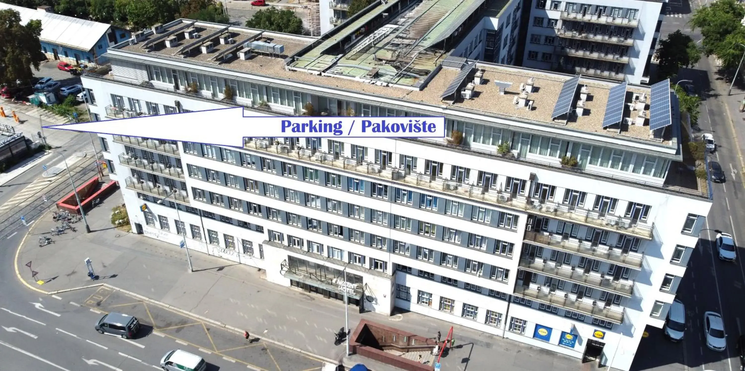 Property building in Akcent hotel Property building in Akcent hotel