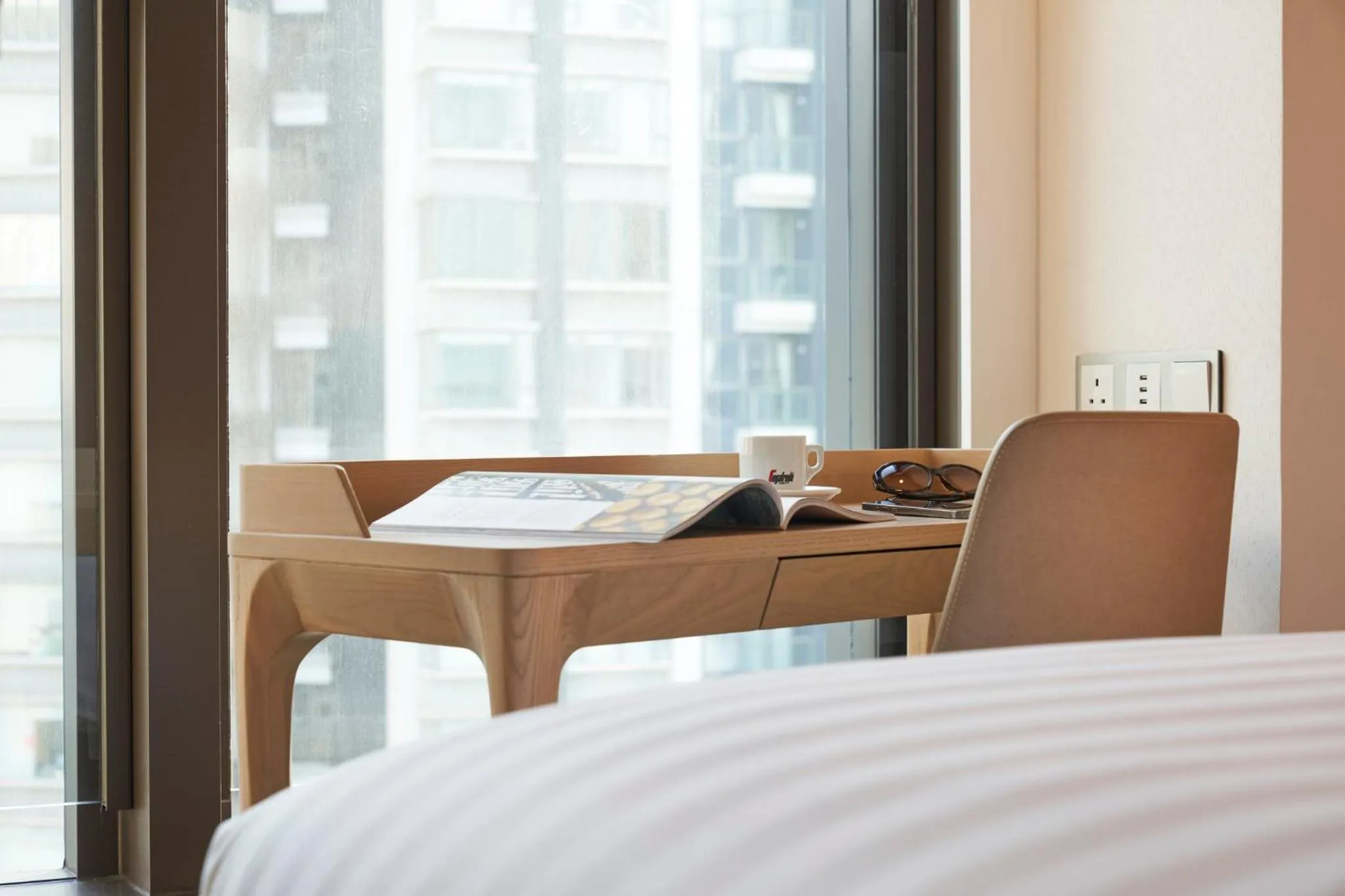 Photo of the whole room, Bed in Y Hotel Hong Kong