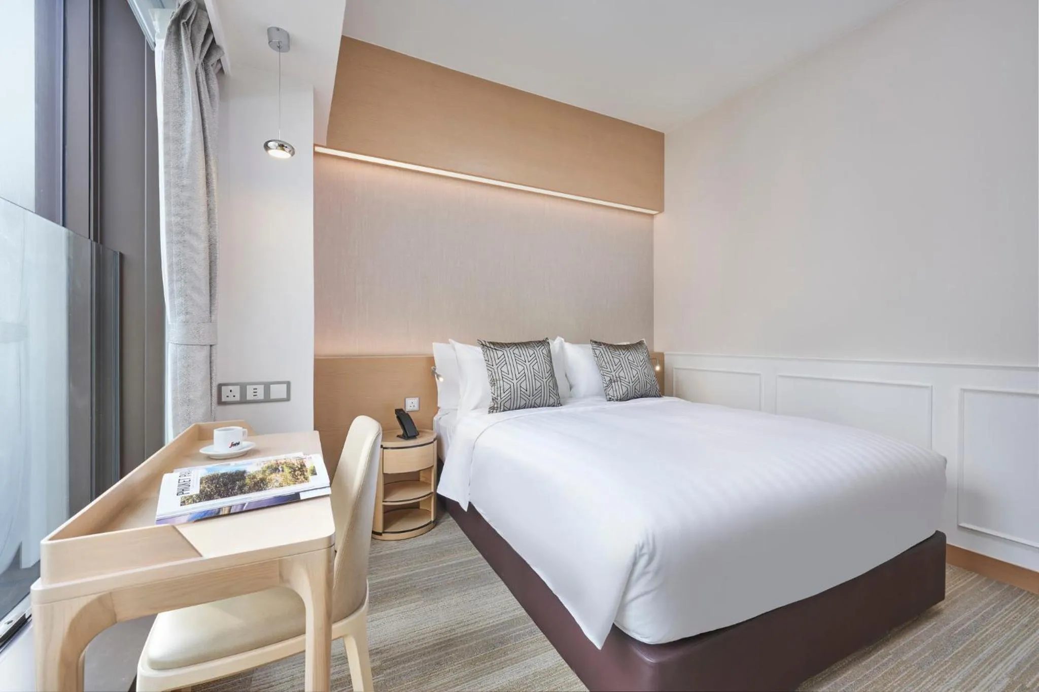 Photo of the whole room, Bed in Y Hotel Hong Kong