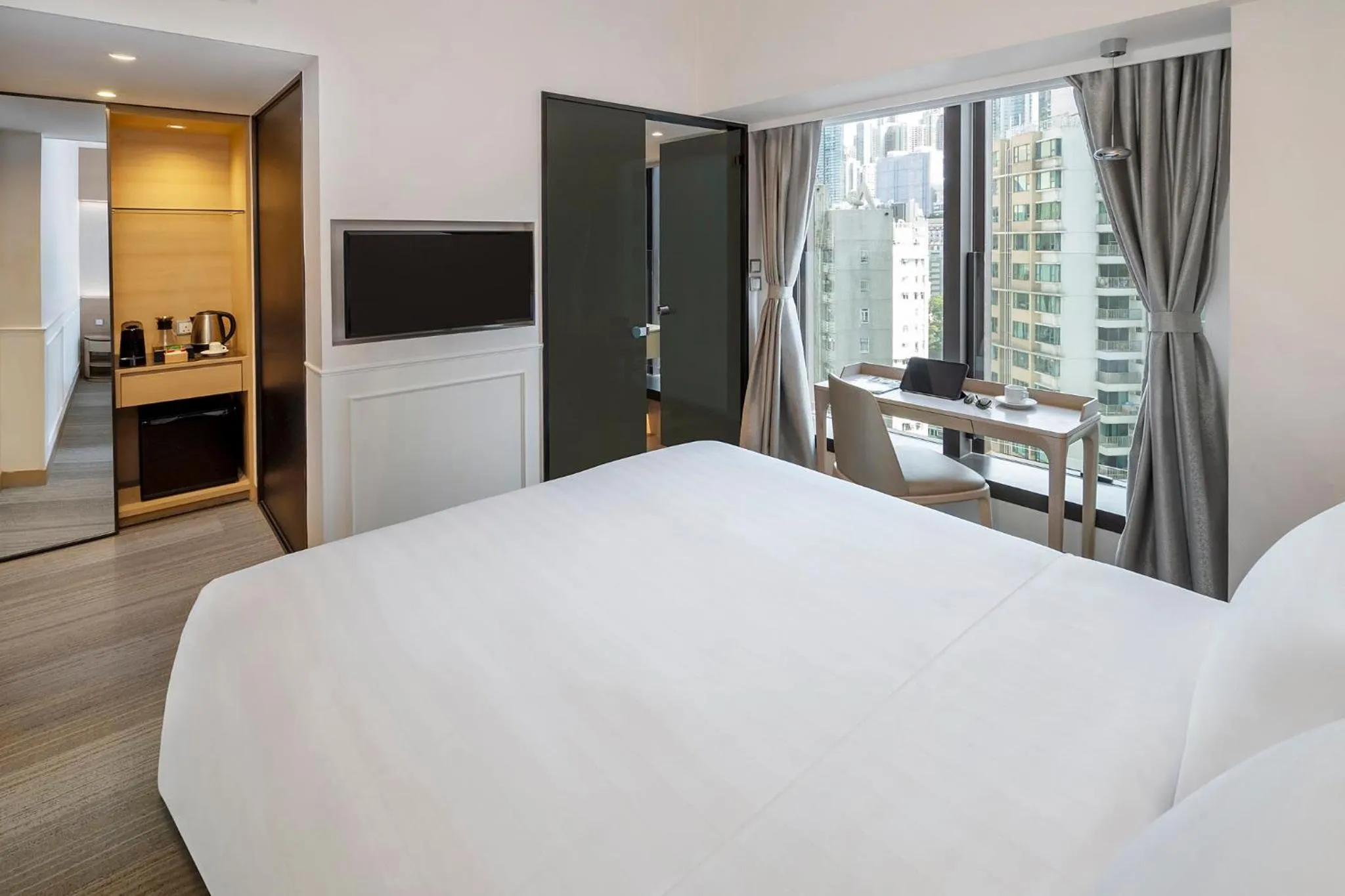 Photo of the whole room, Bed in Y Hotel Hong Kong