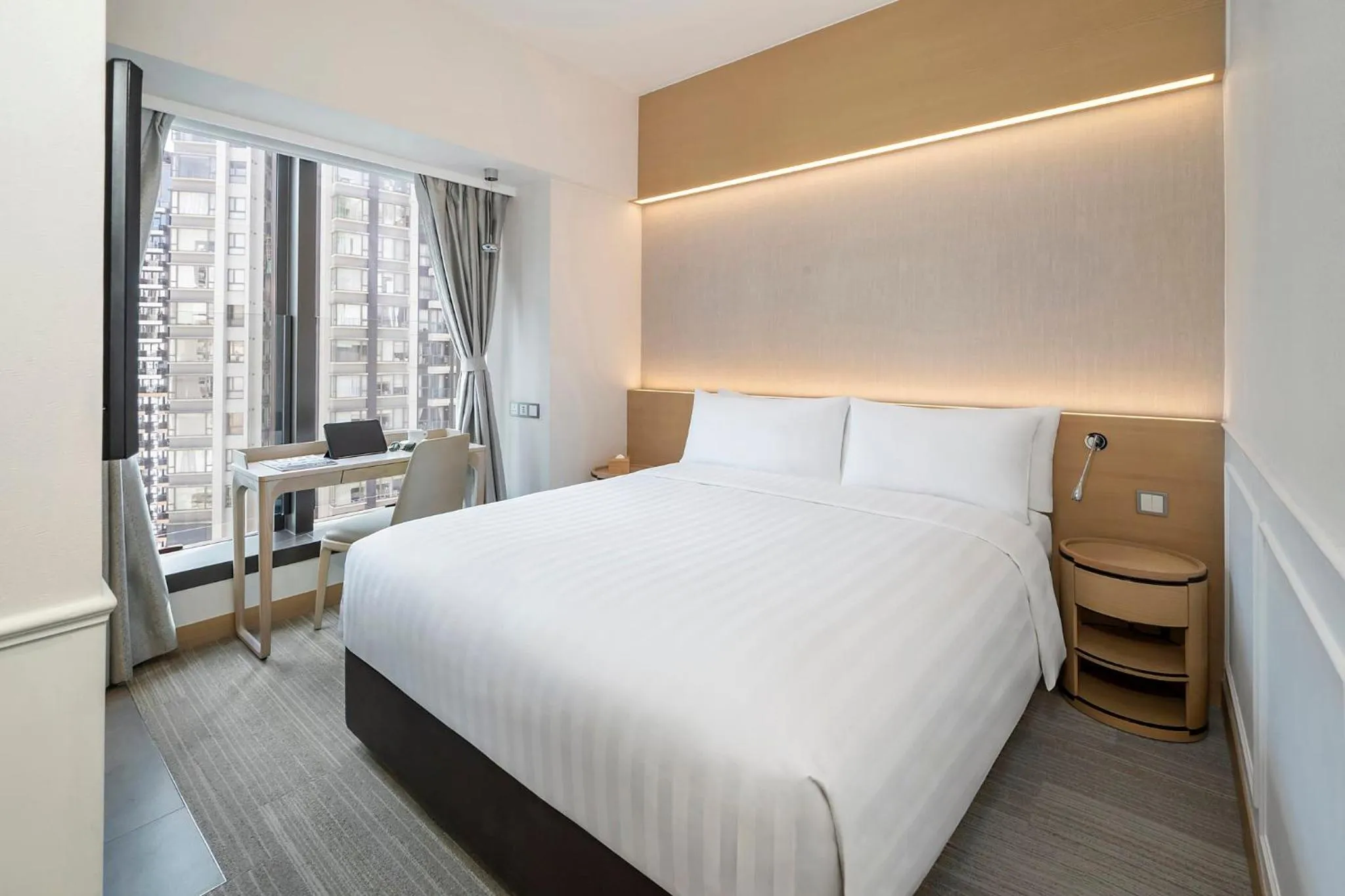 Photo of the whole room, Bed in Y Hotel Hong Kong