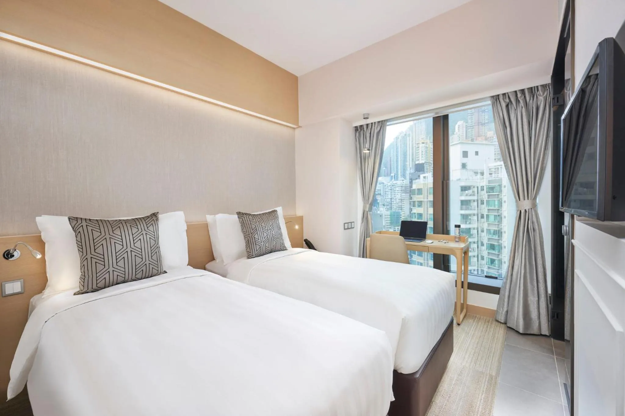 Photo of the whole room, Bed in Y Hotel Hong Kong