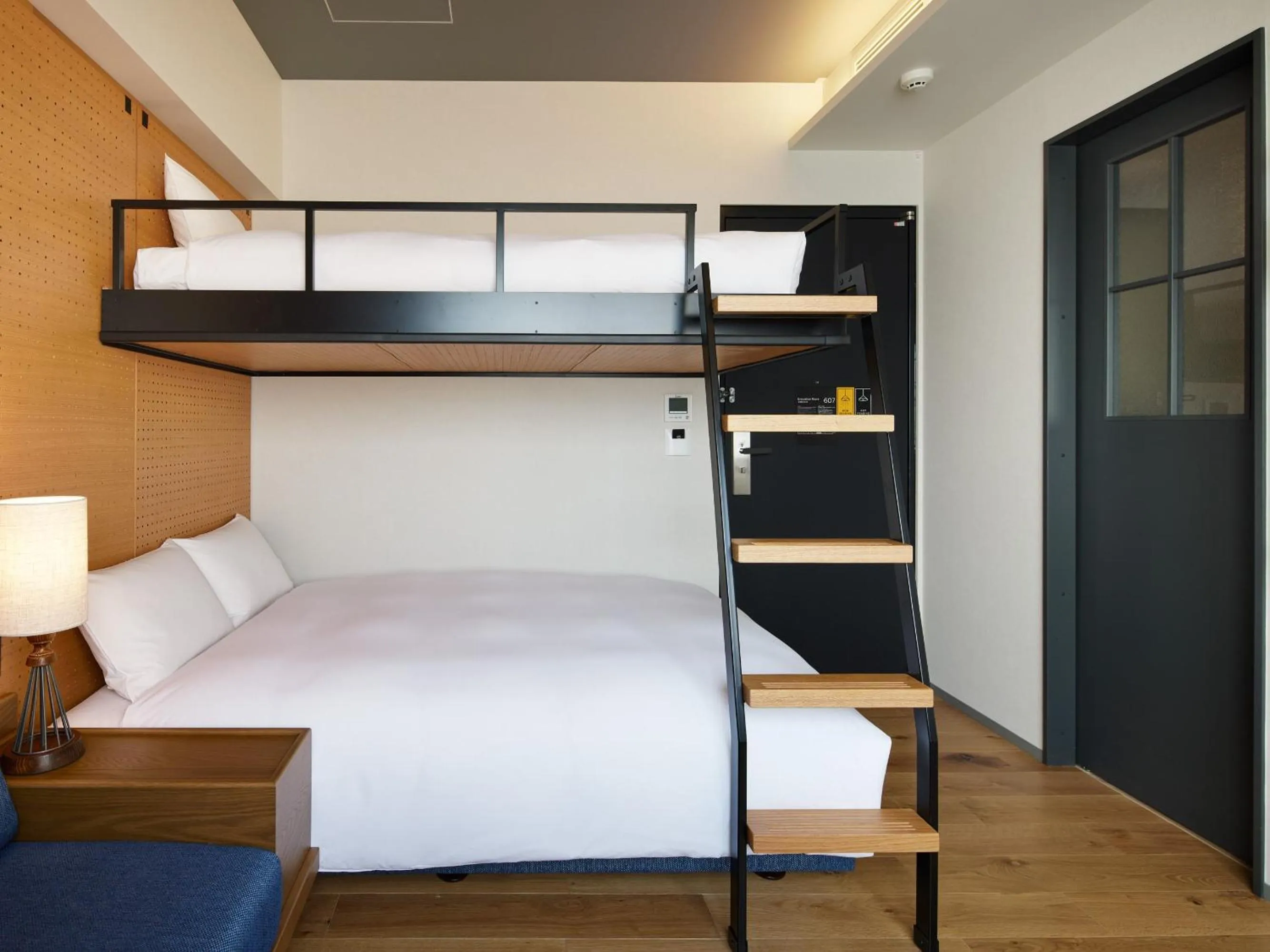 bunk bed, Bed in LAMP LIGHT BOOKS HOTEL fukuoka