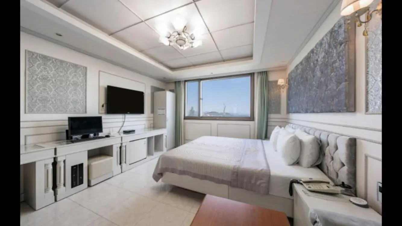 Bed in Yeosu Beach Hotel Bed in Yeosu Beach Hotel