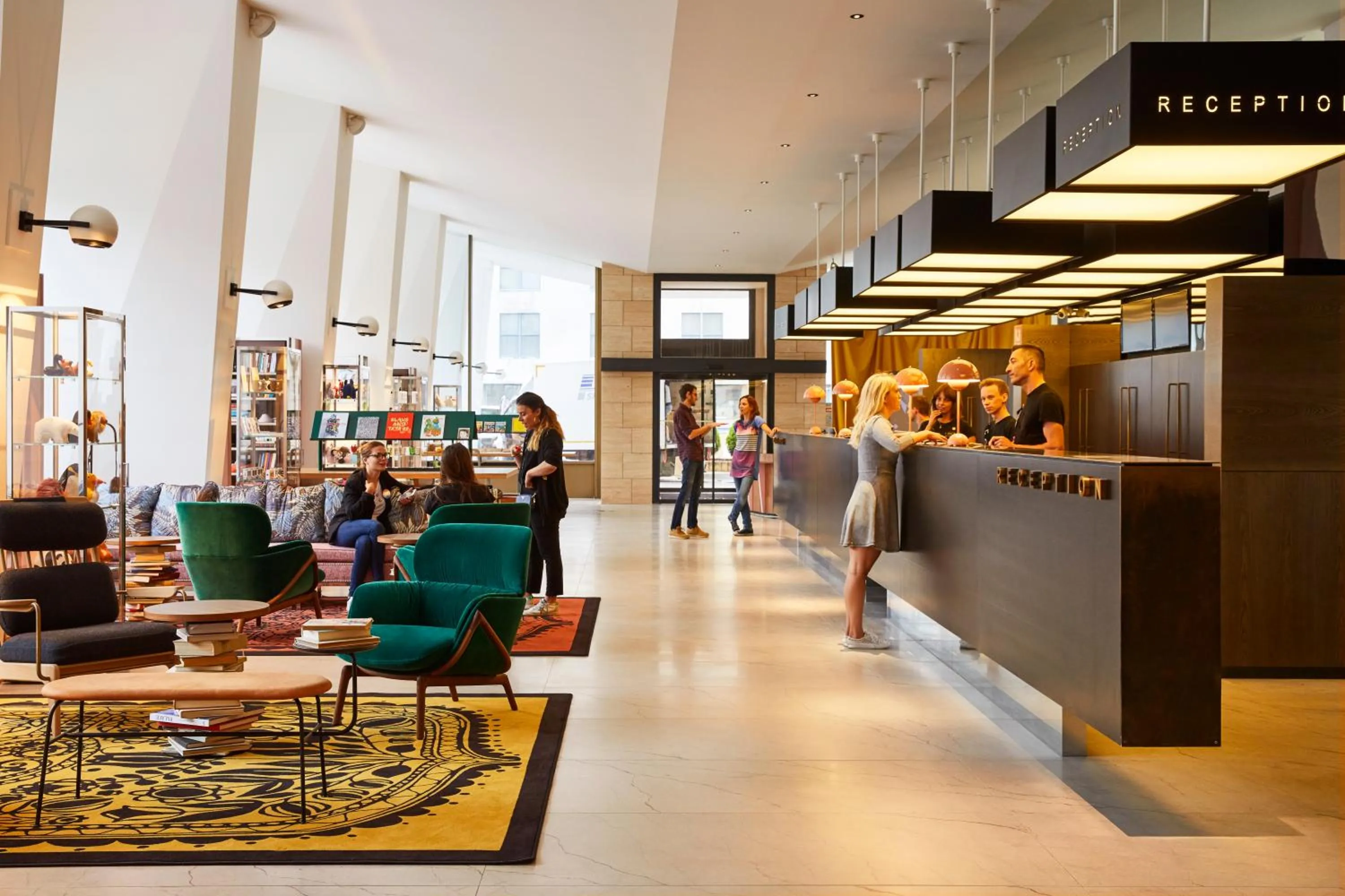 Lobby or reception in Mama Shelter Prague